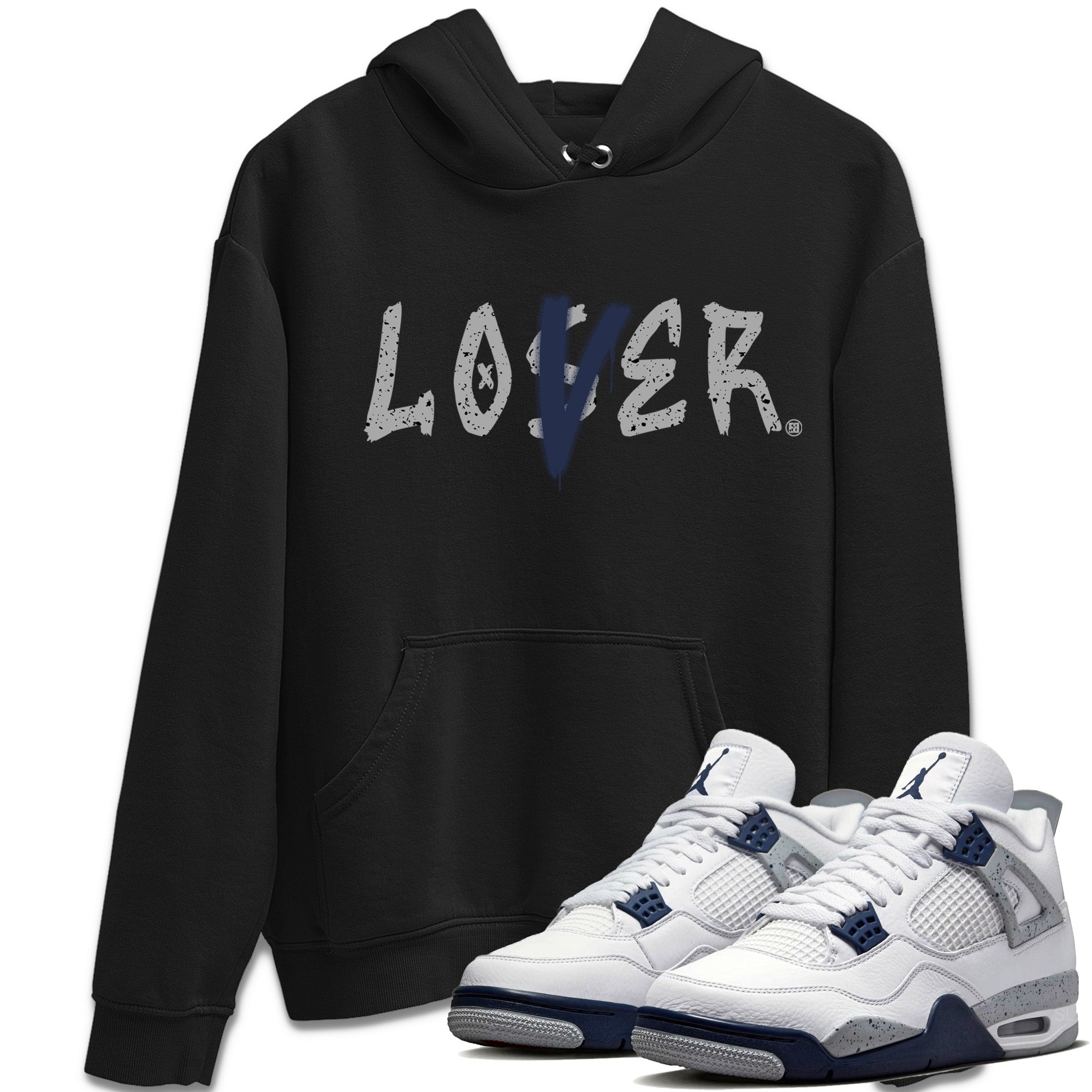 Loser Lover Unisex Tops - Air Jordan 4 Midnight Navy