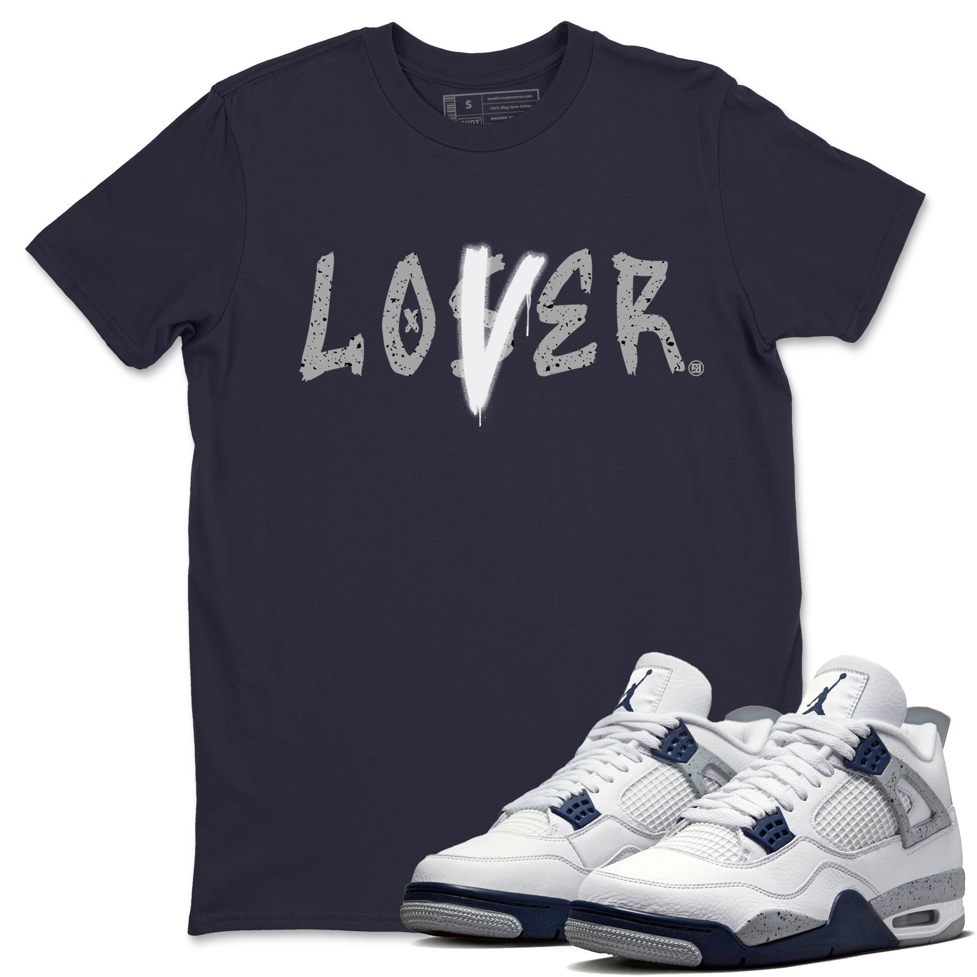 Loser Lover Unisex Tops - Air Jordan 4 Midnight Navy