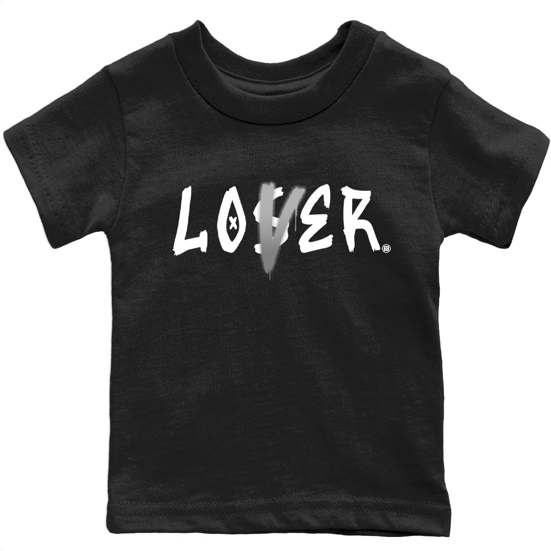 Loser Lover Kids Tops - Air Jordan 4 Military Black