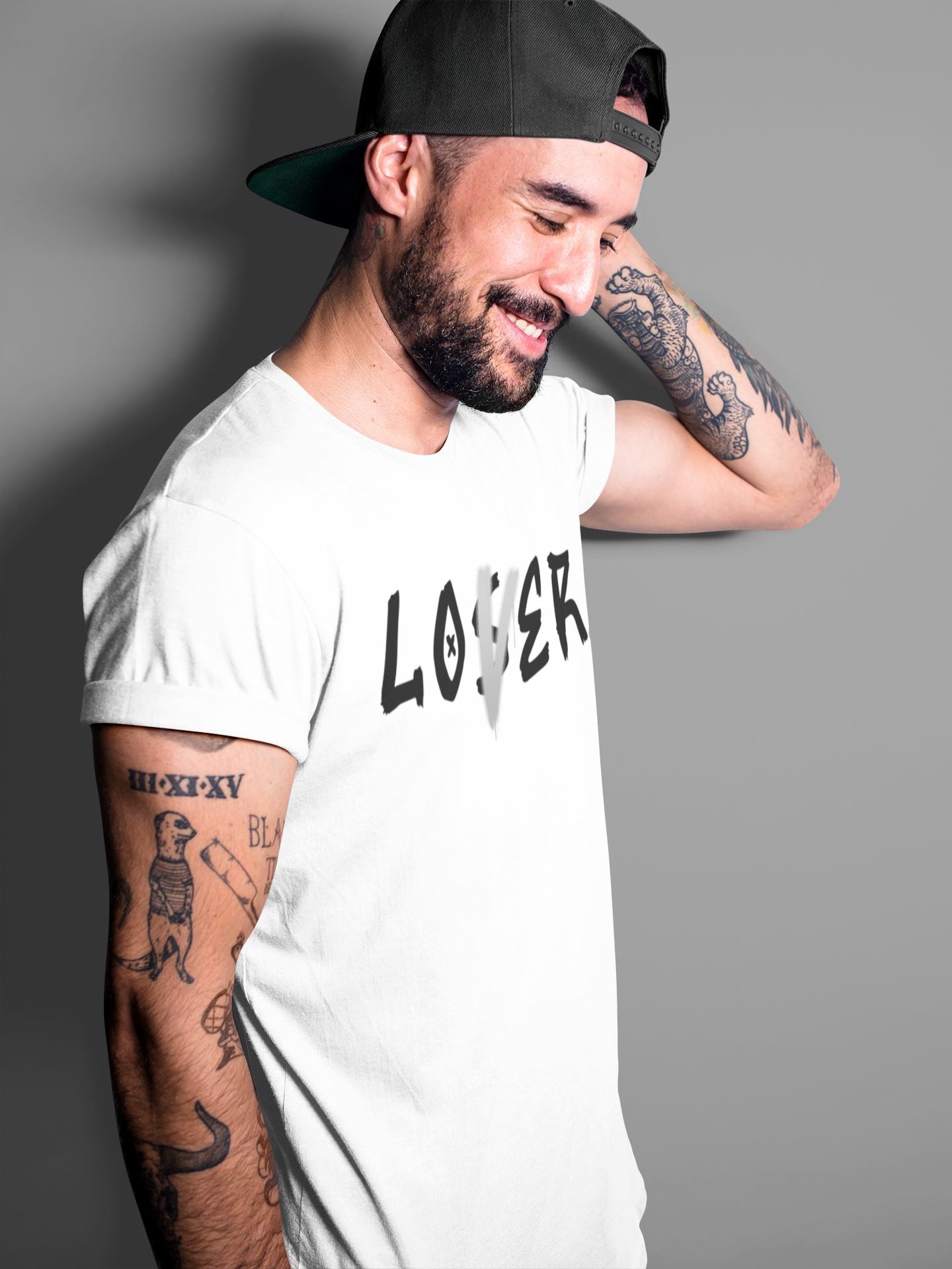 Loser Lover Unisex Tops - Air Jordan 4 Military Black