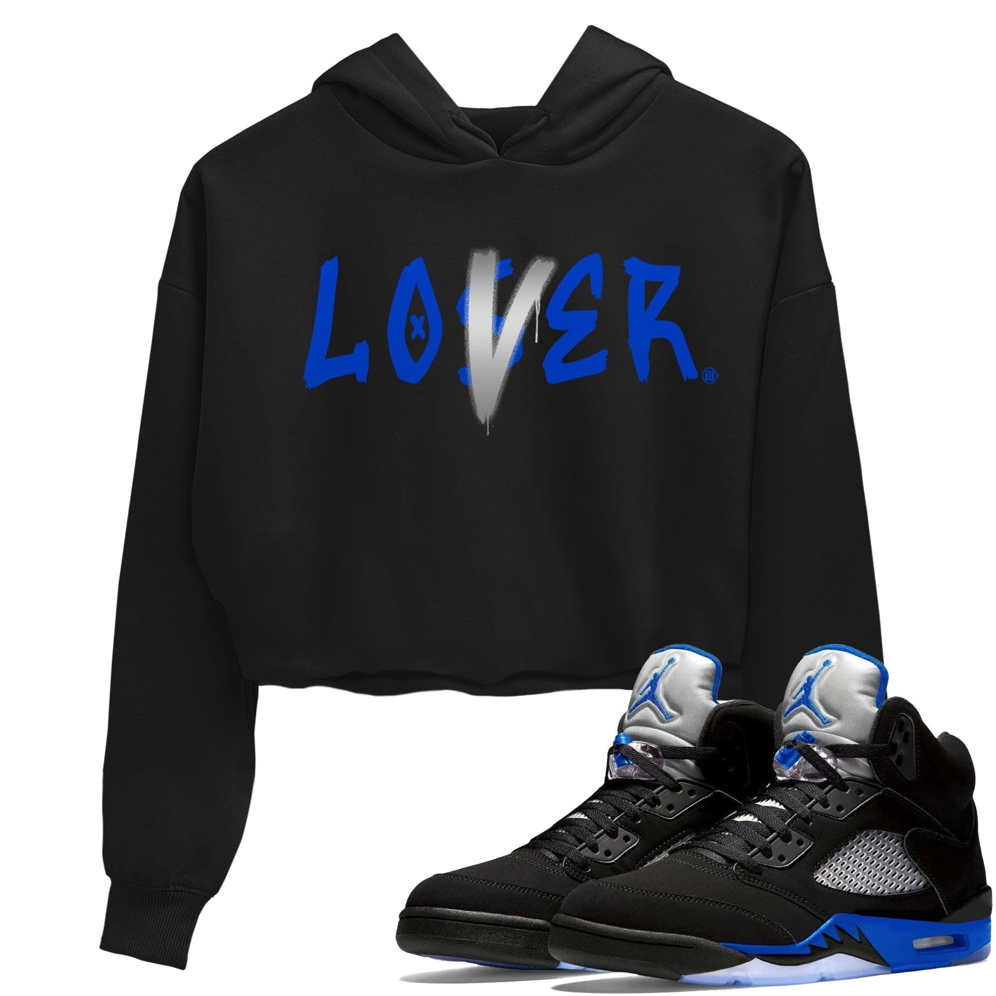 Loser Lover Women's Tops - Air Jordan 5 Racer Blue