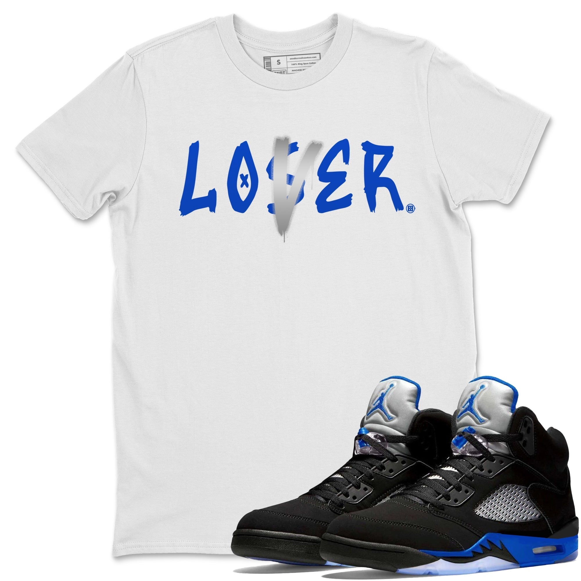 Loser Lover Unisex Tops - Air Jordan 5 Racer Blue