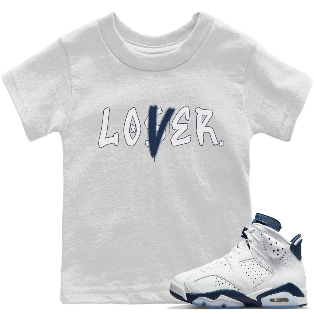 Loser Lover Kids Tops - Air Jordan 6 Midnight Navy