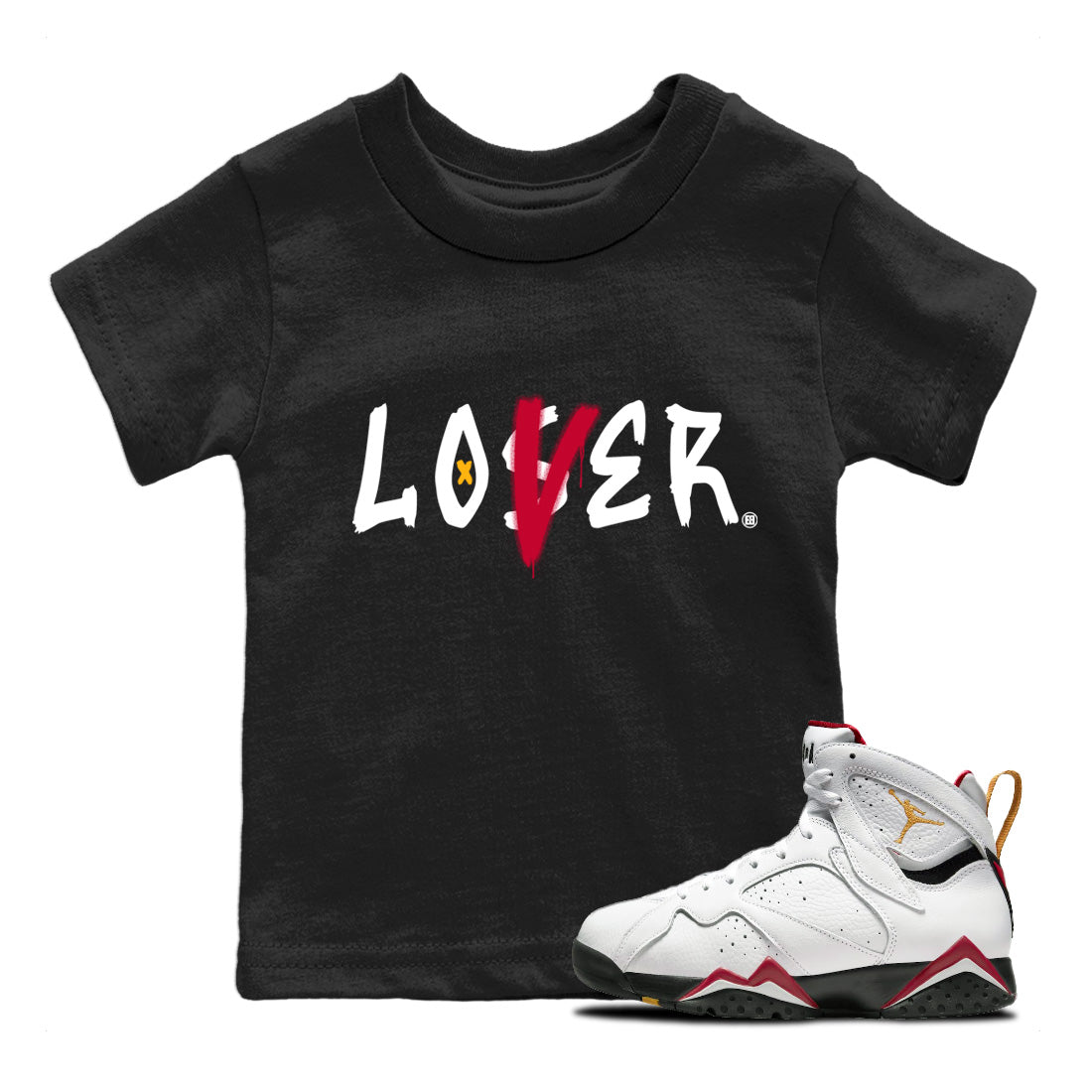 Loser Lover Kids Tops - Air Jordan 7 Cardinal