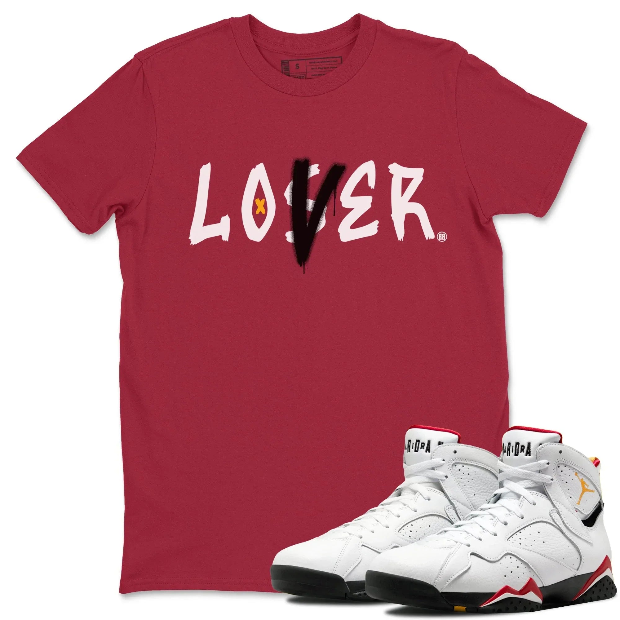 Loser Lover Unisex Tops - Air Jordan 7 Cardinal