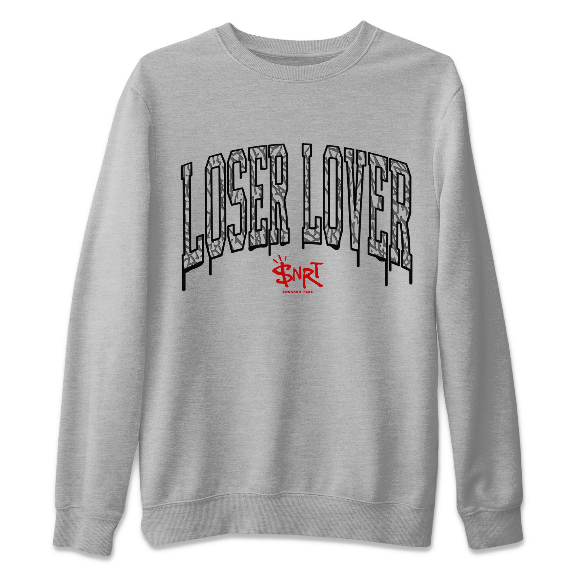 Loser Lover Letter Unisex Tops - Air Jordan 3 White Cement