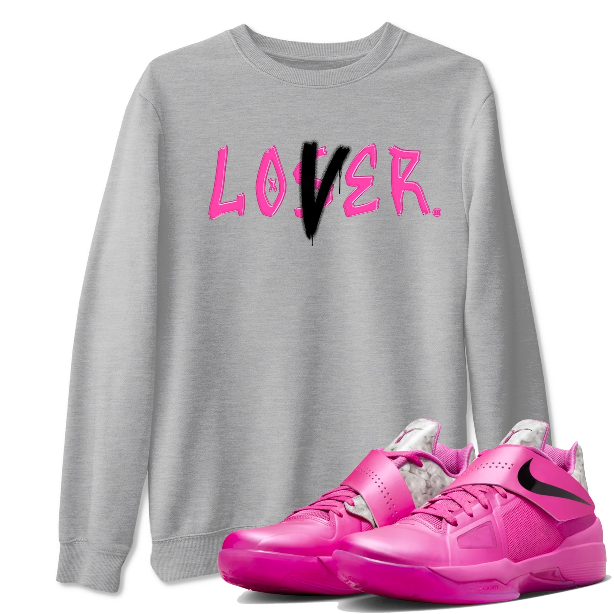 Loser Lover snkmatch Tees - Nike KD 4 Aunt Pearl
