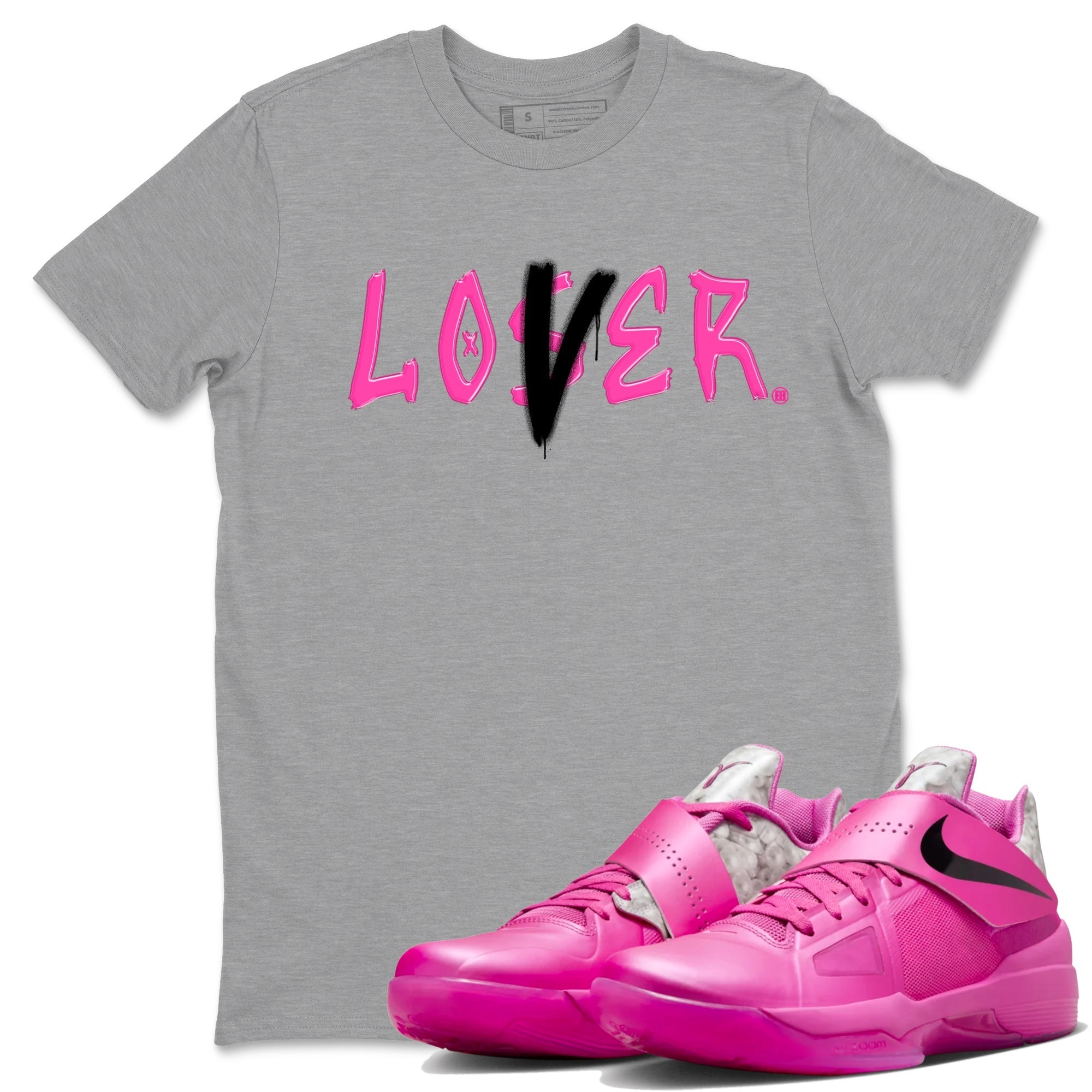 Loser Lover snkmatch Tees - Nike KD 4 Aunt Pearl
