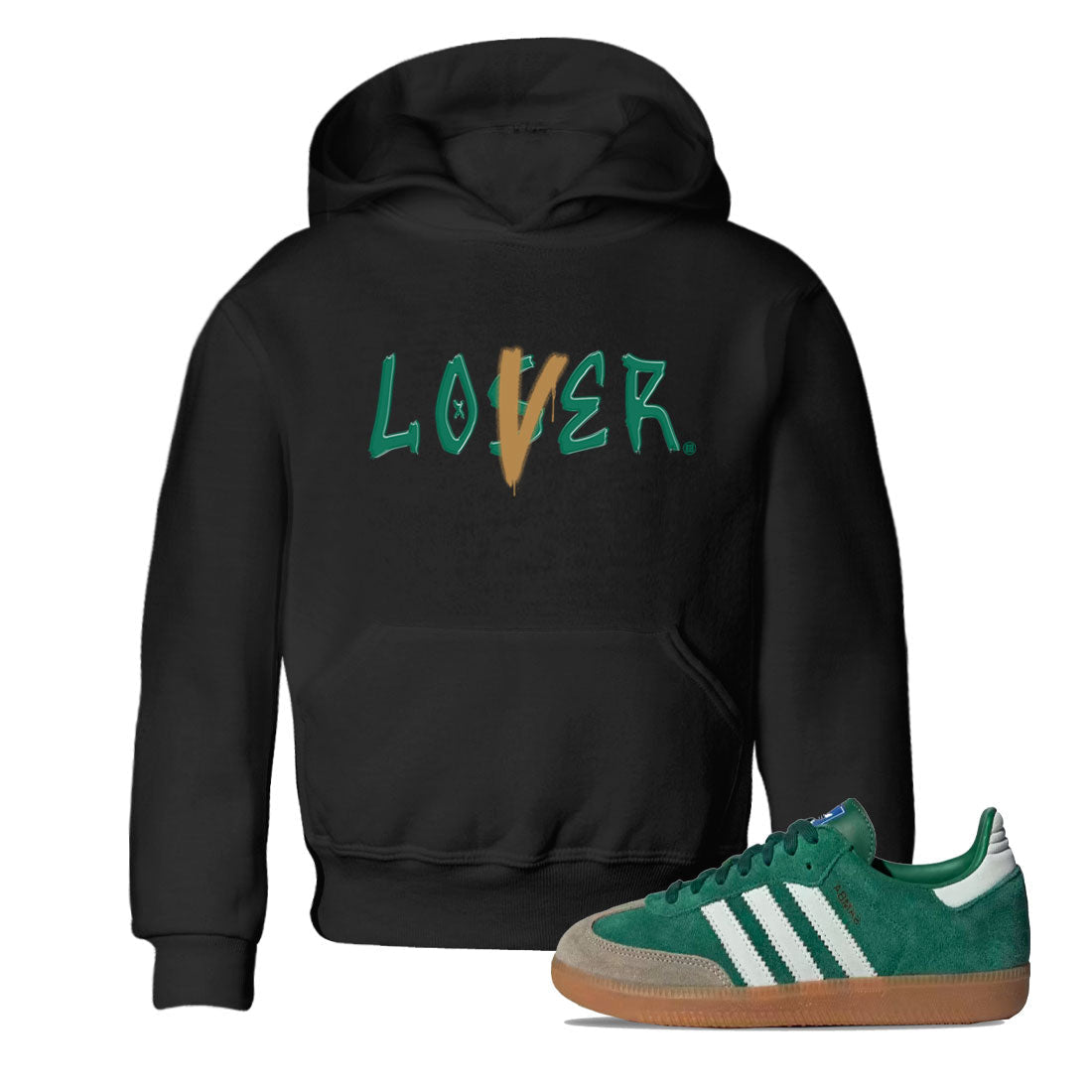 Loser Lover snkmatch Tee Kids - Samba Collegiate Green Gum