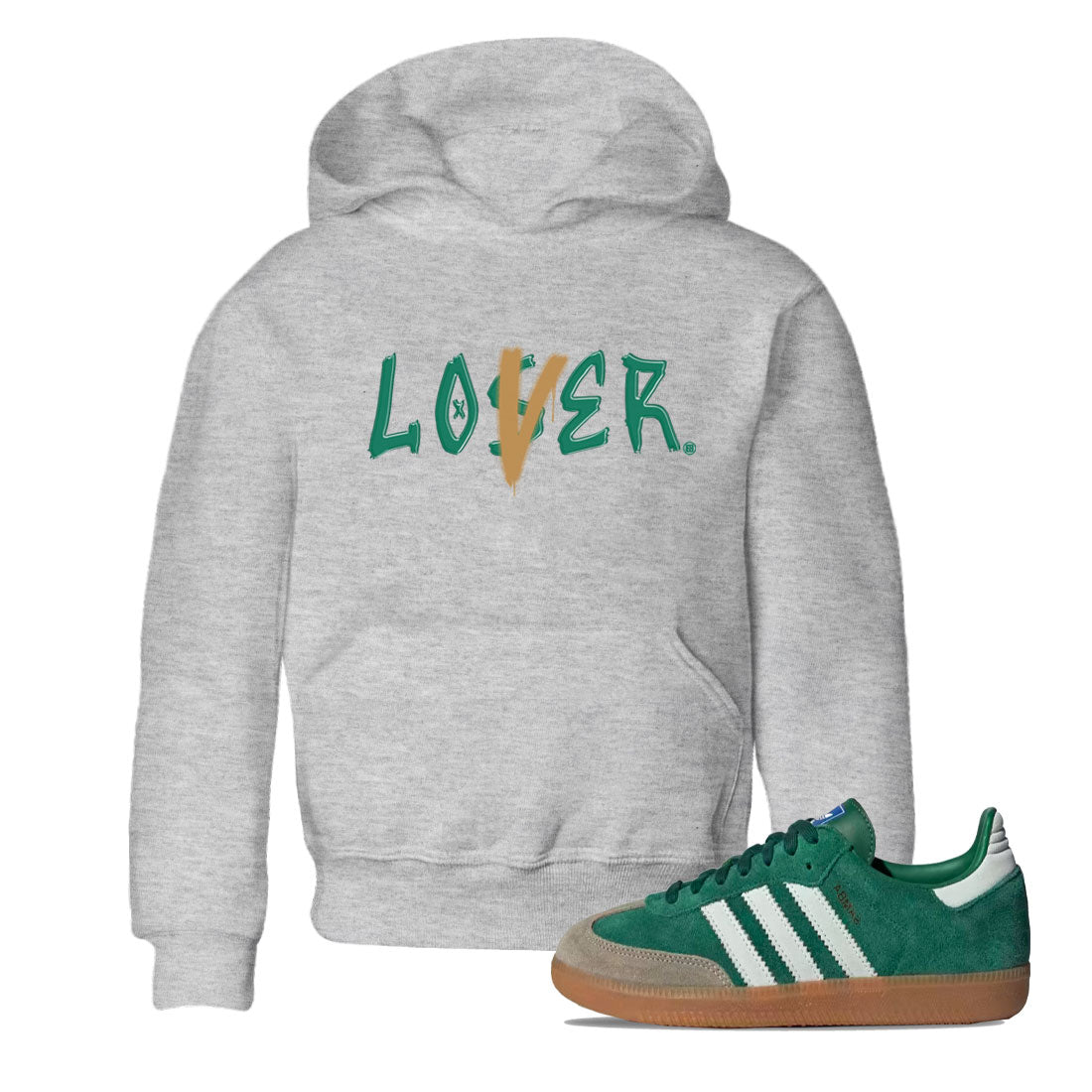 Loser Lover snkmatch Tee Kids - Samba Collegiate Green Gum