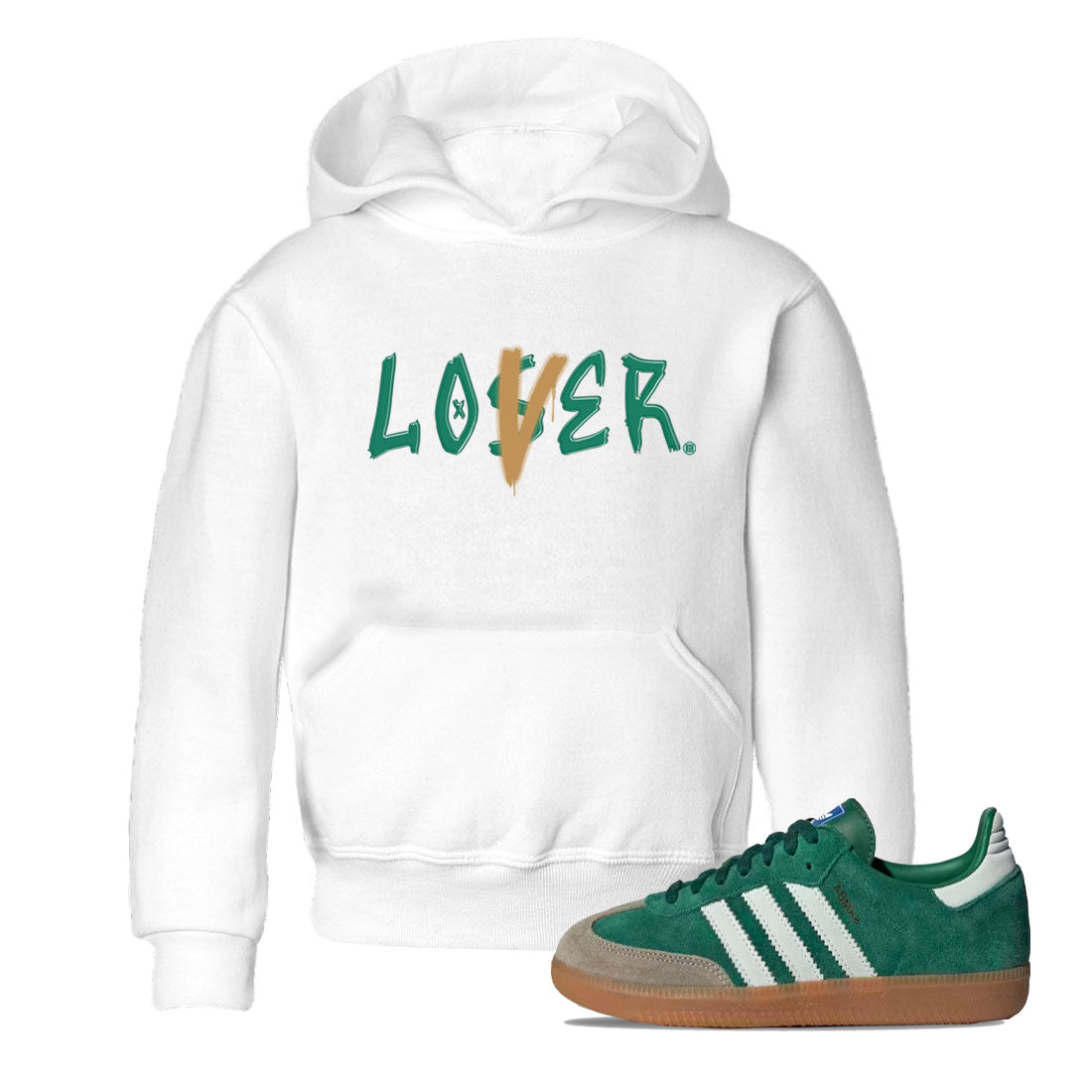 Loser Lover snkmatch Tee Kids - Samba Collegiate Green Gum