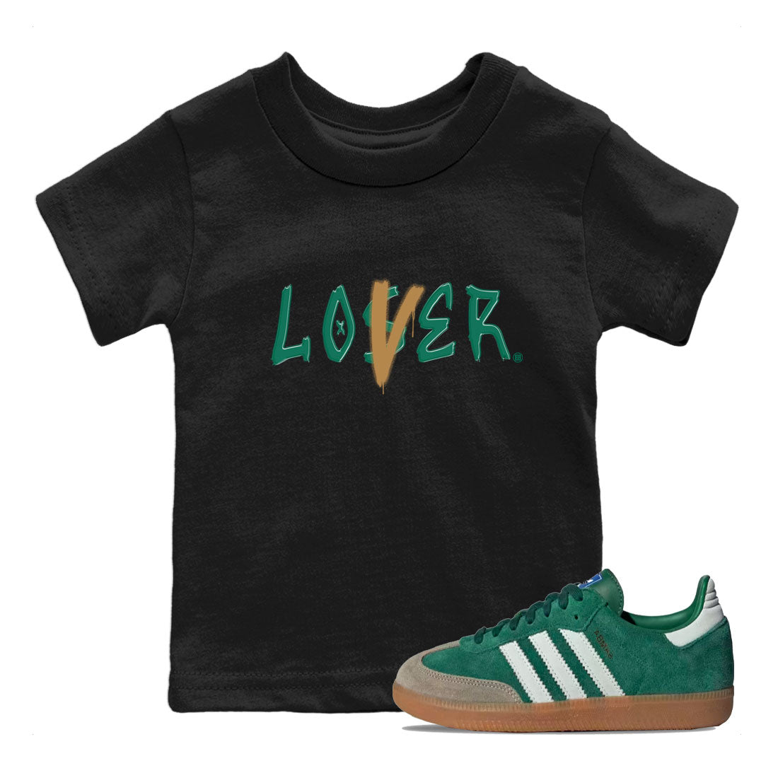 Loser Lover snkmatch Tee Kids - Samba Collegiate Green Gum