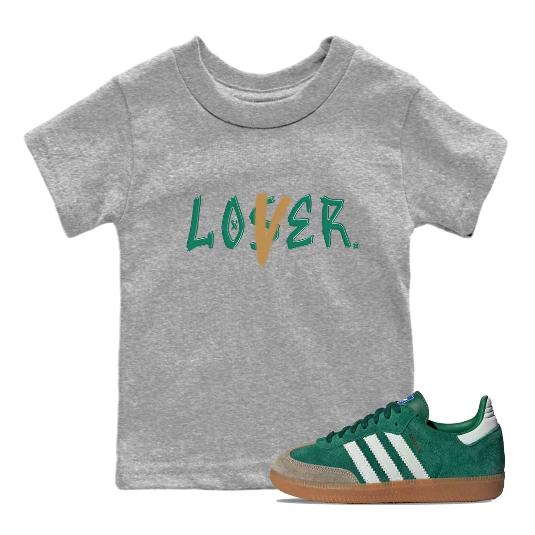 Loser Lover snkmatch Tee Kids - Samba Collegiate Green Gum