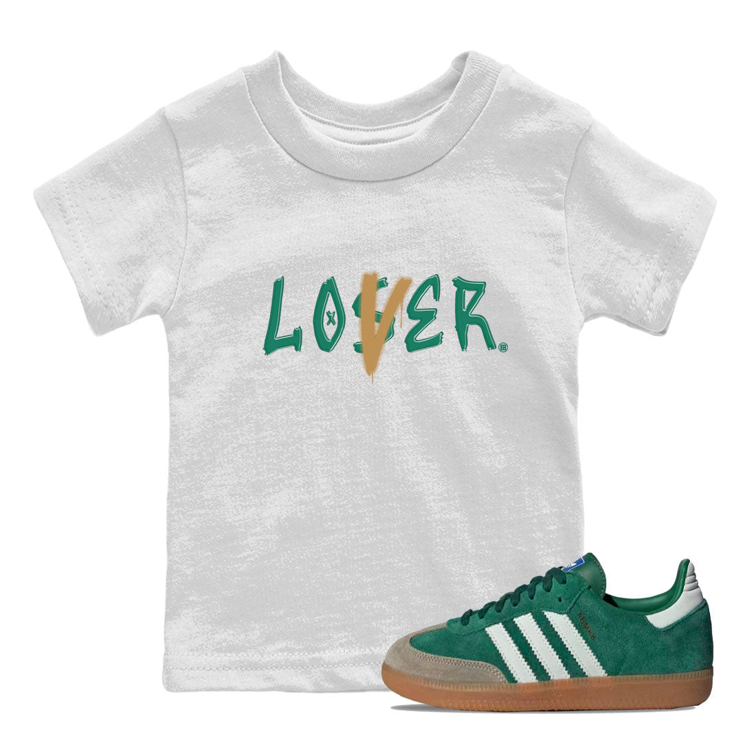 Loser Lover snkmatch Tee Kids - Samba Collegiate Green Gum