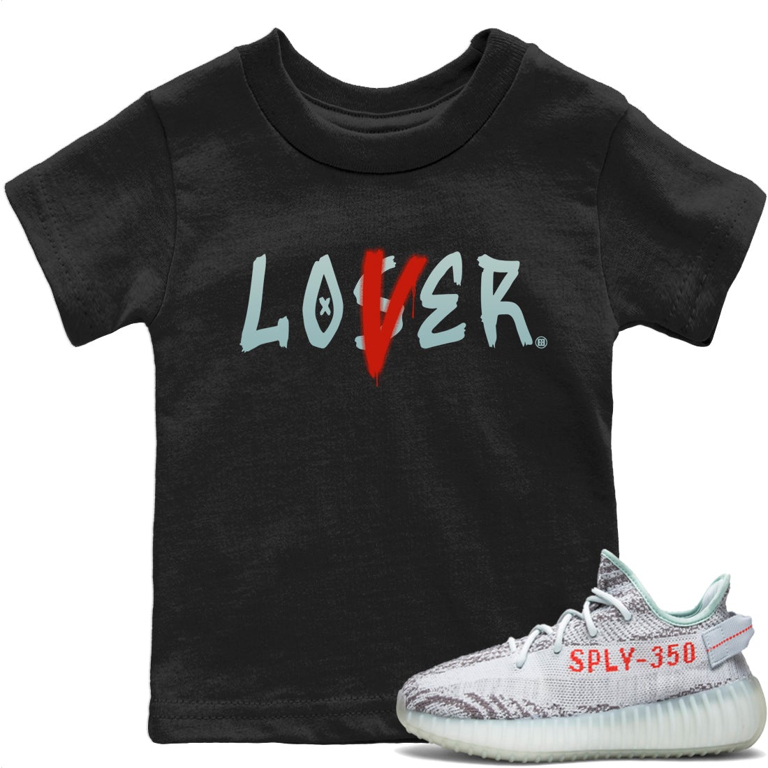 Loser Lover Kids Tops - Yeezy 350 Blue Tint