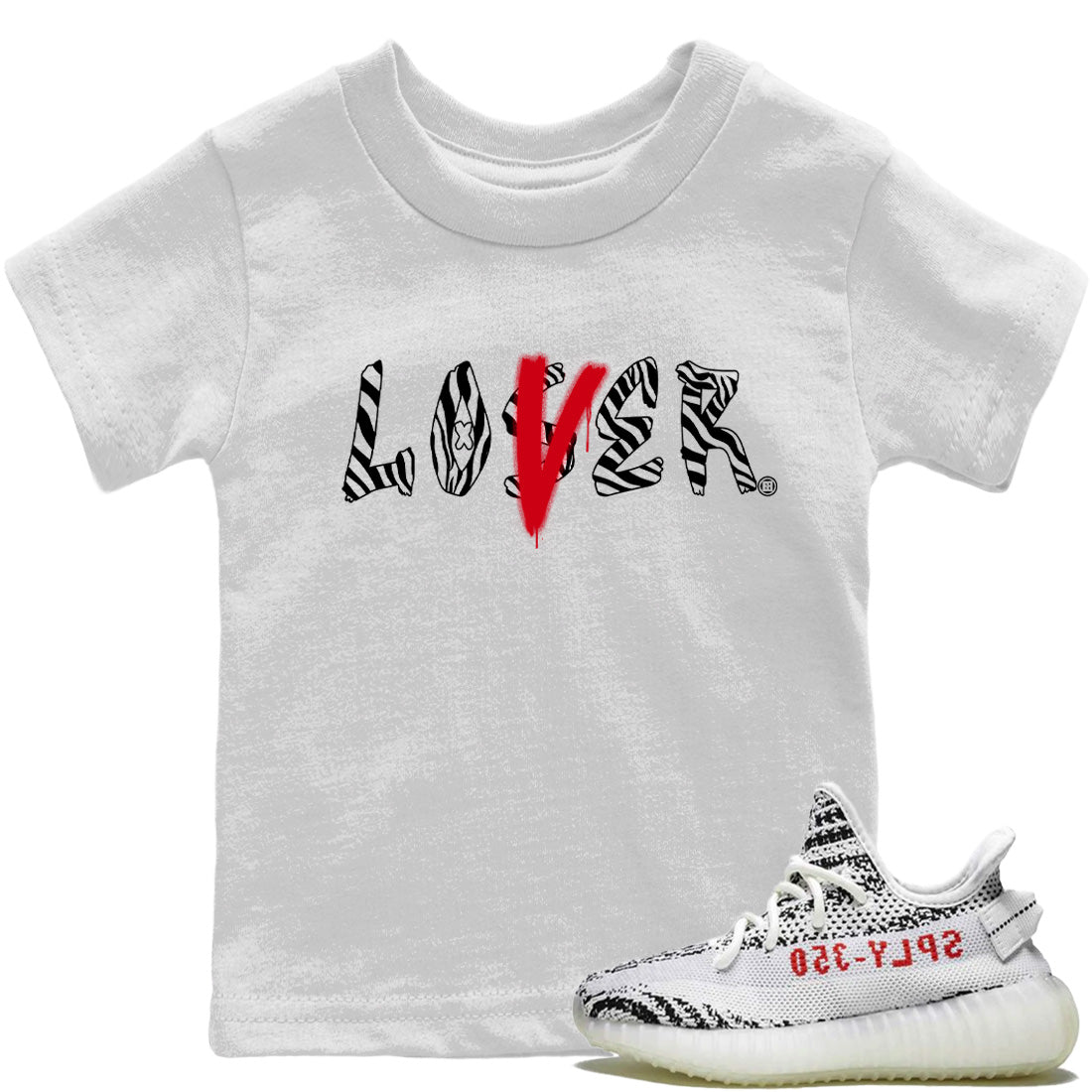 Loser Lover Kids Tops - Yeezy 350 Zebra