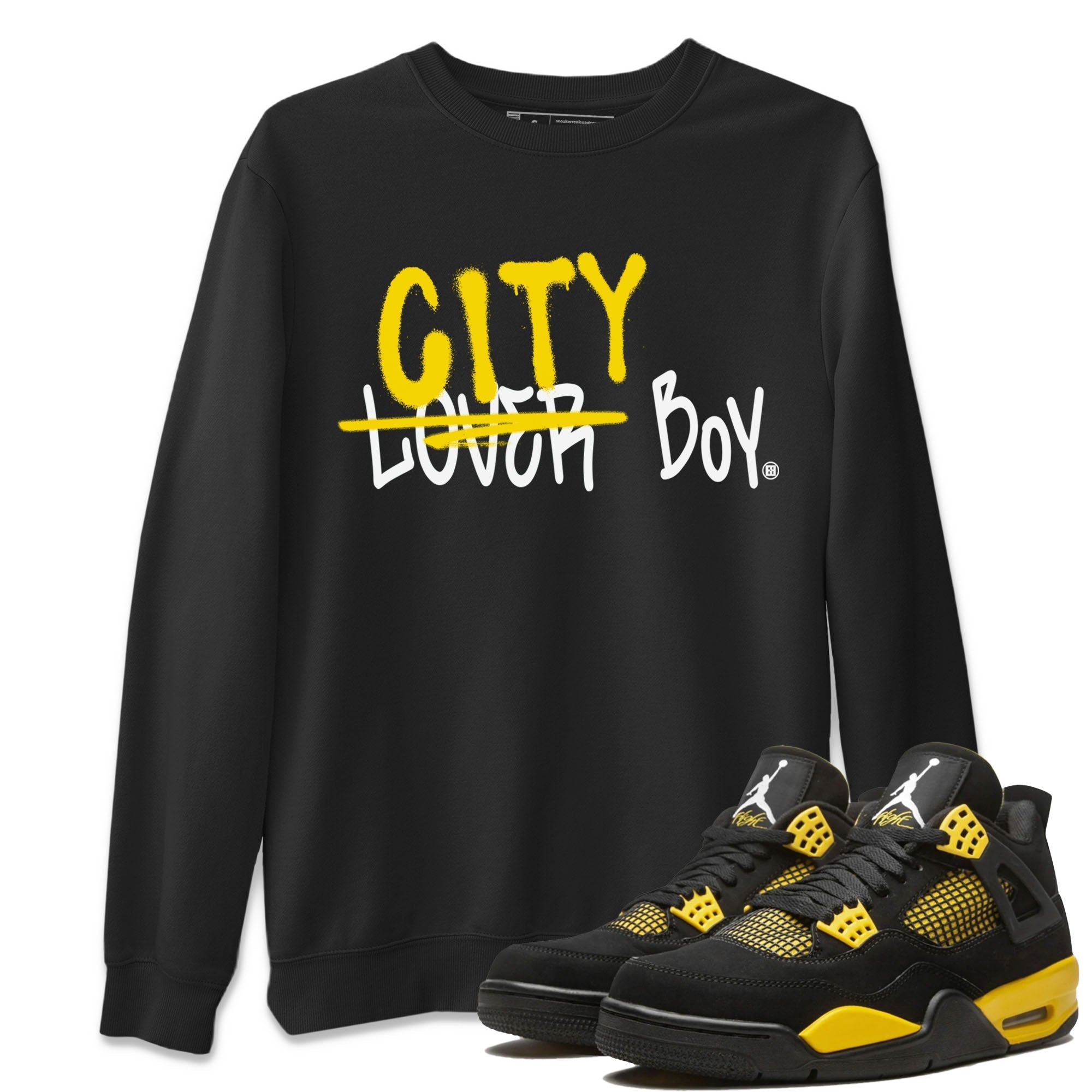 Loser X City Boy Unisex Tops - Air Jordan 4 Thunder