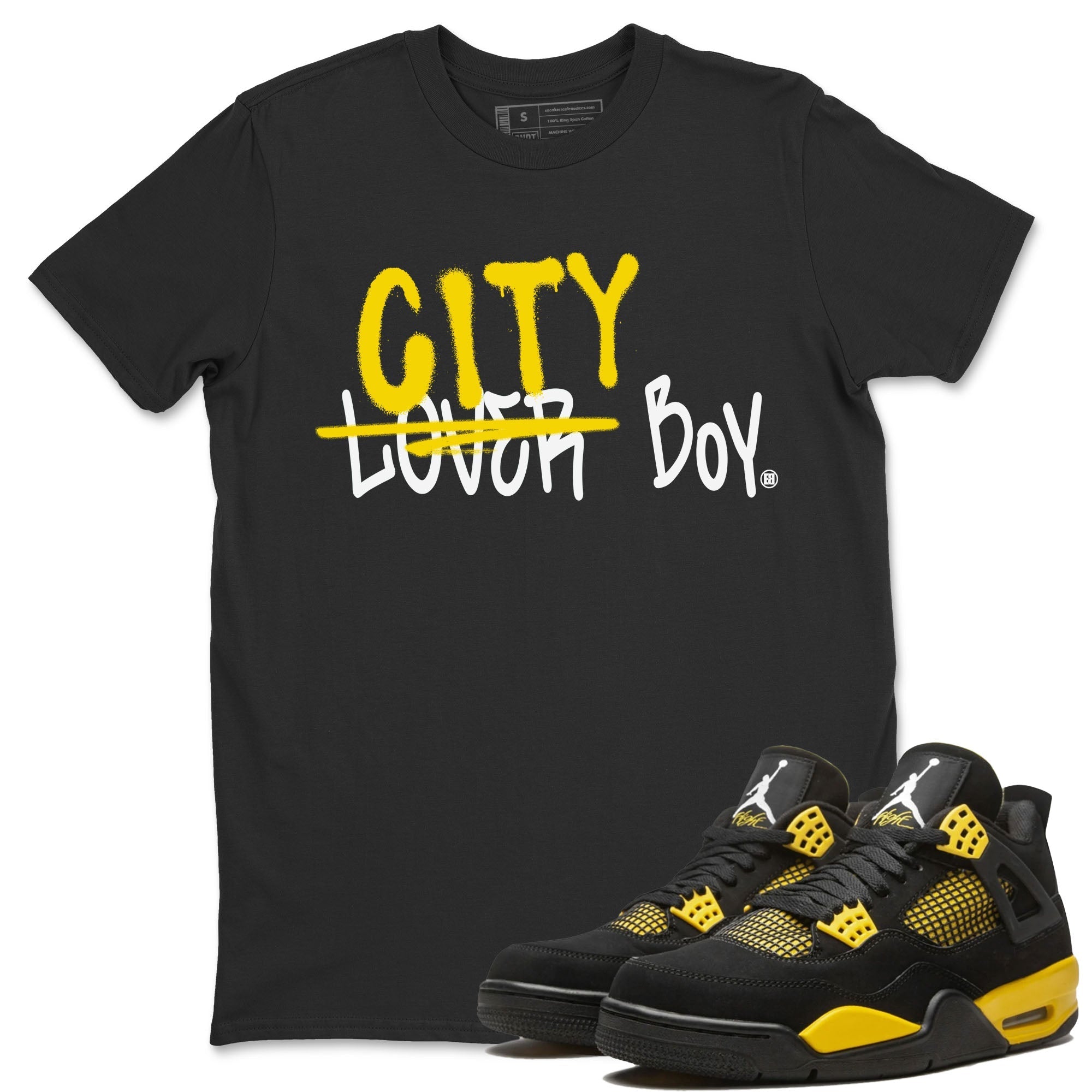 Loser X City Boy Unisex Tops - Air Jordan 4 Thunder