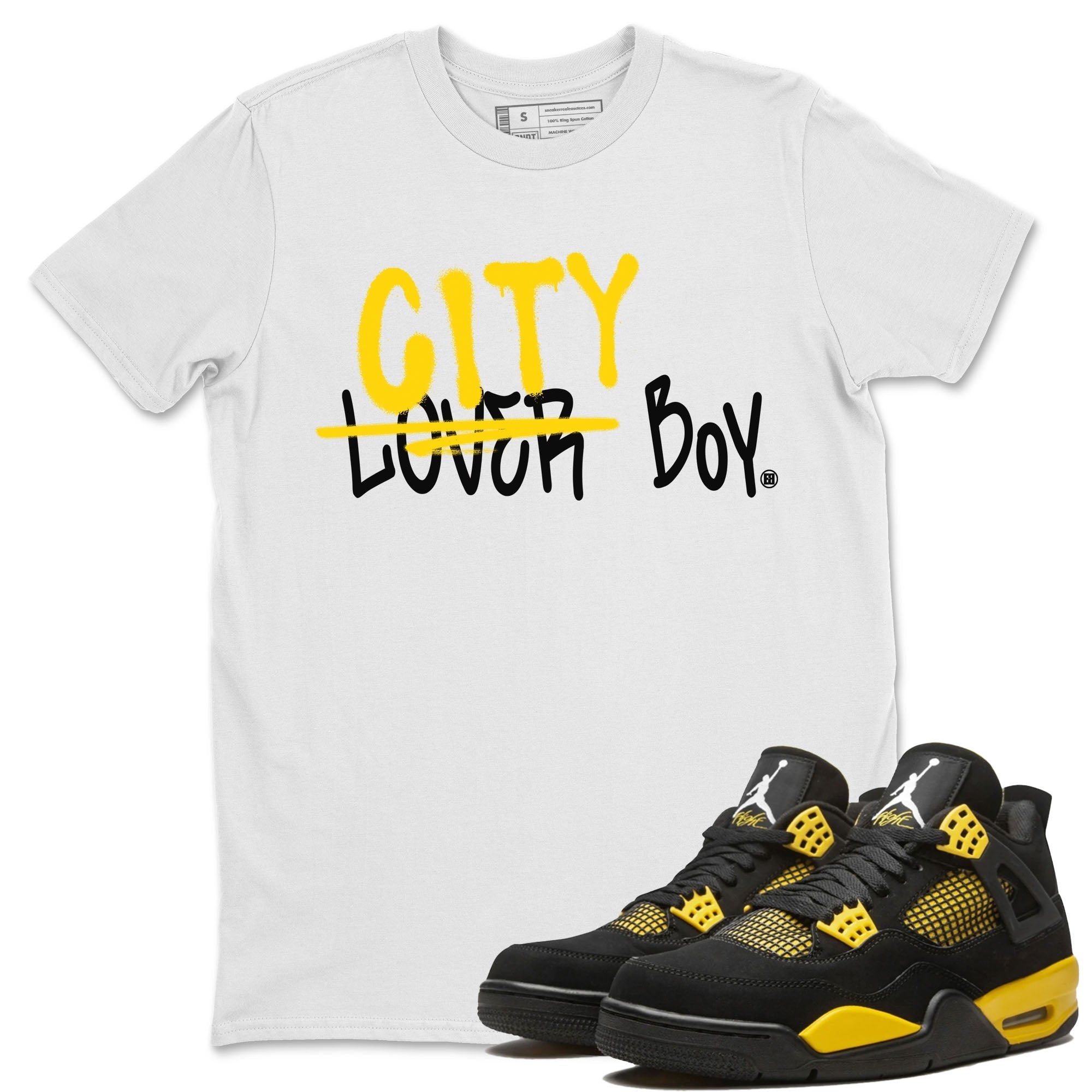 Loser X City Boy Unisex Tops - Air Jordan 4 Thunder