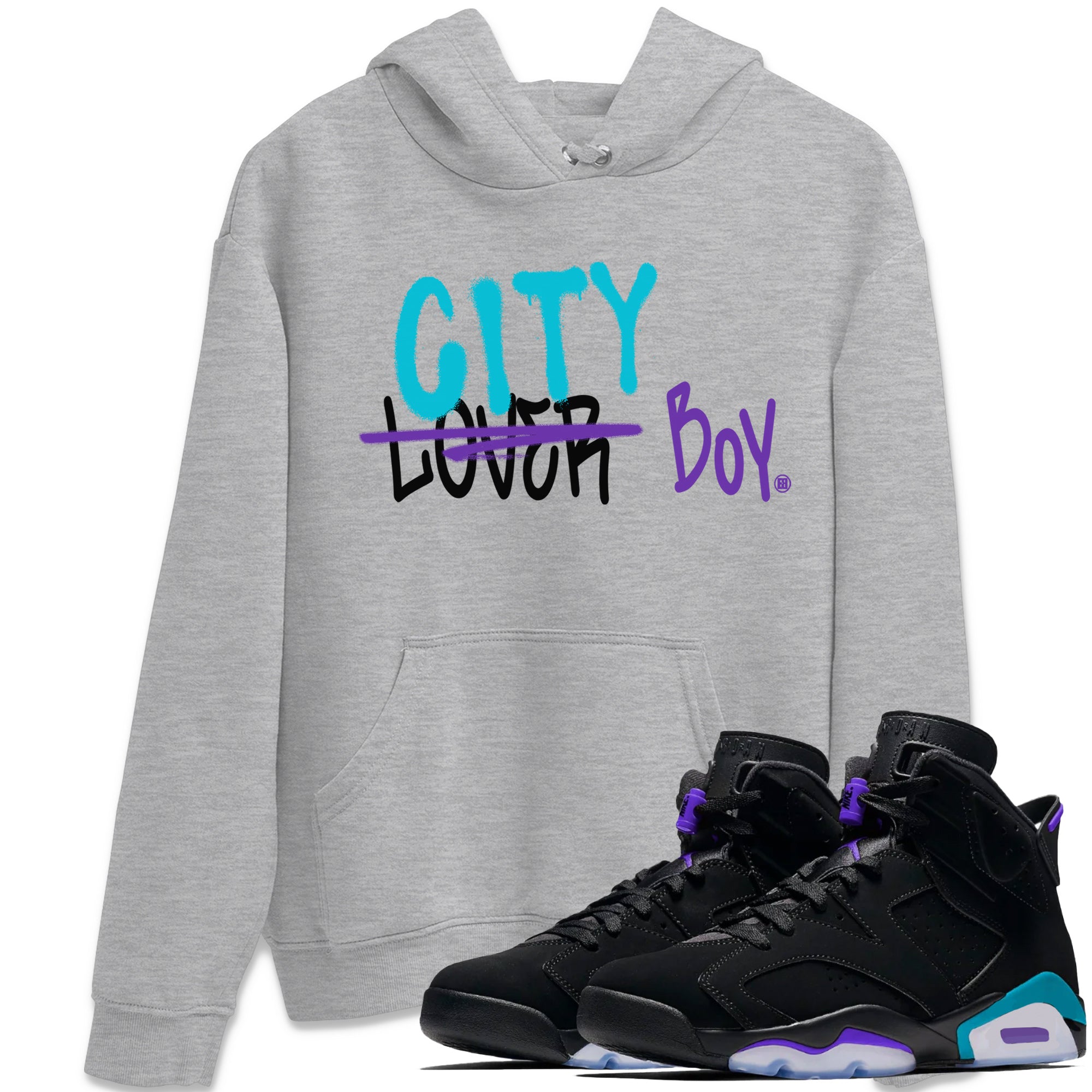 Loser X City Boy Unisex Tops - Air Jordan 6 Aqua