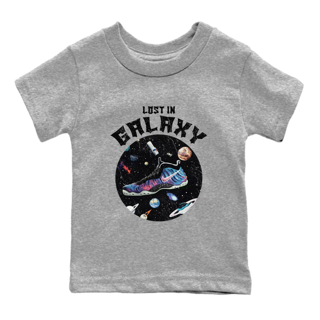 Lost In Galaxy snkmatch Tees Kids - Air Foamposite One Galaxy