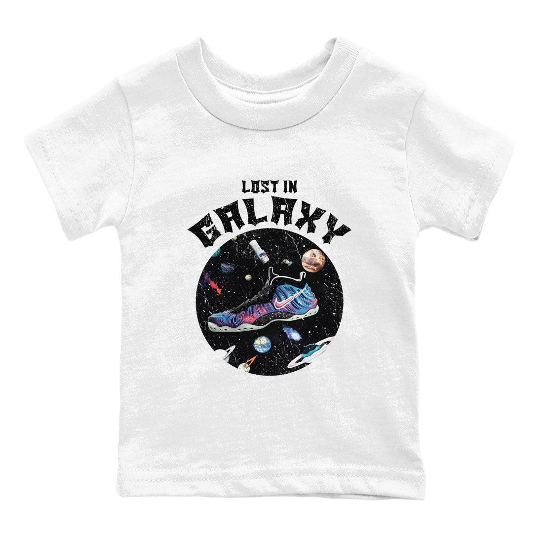 Lost In Galaxy snkmatch Tees Kids - Air Foamposite One Galaxy