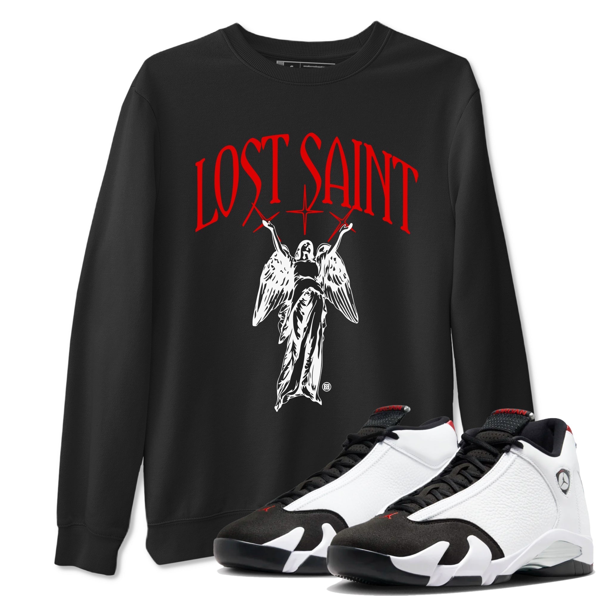 Lost Saint snkmatch Tees - Air Jordan 14 Black Toe