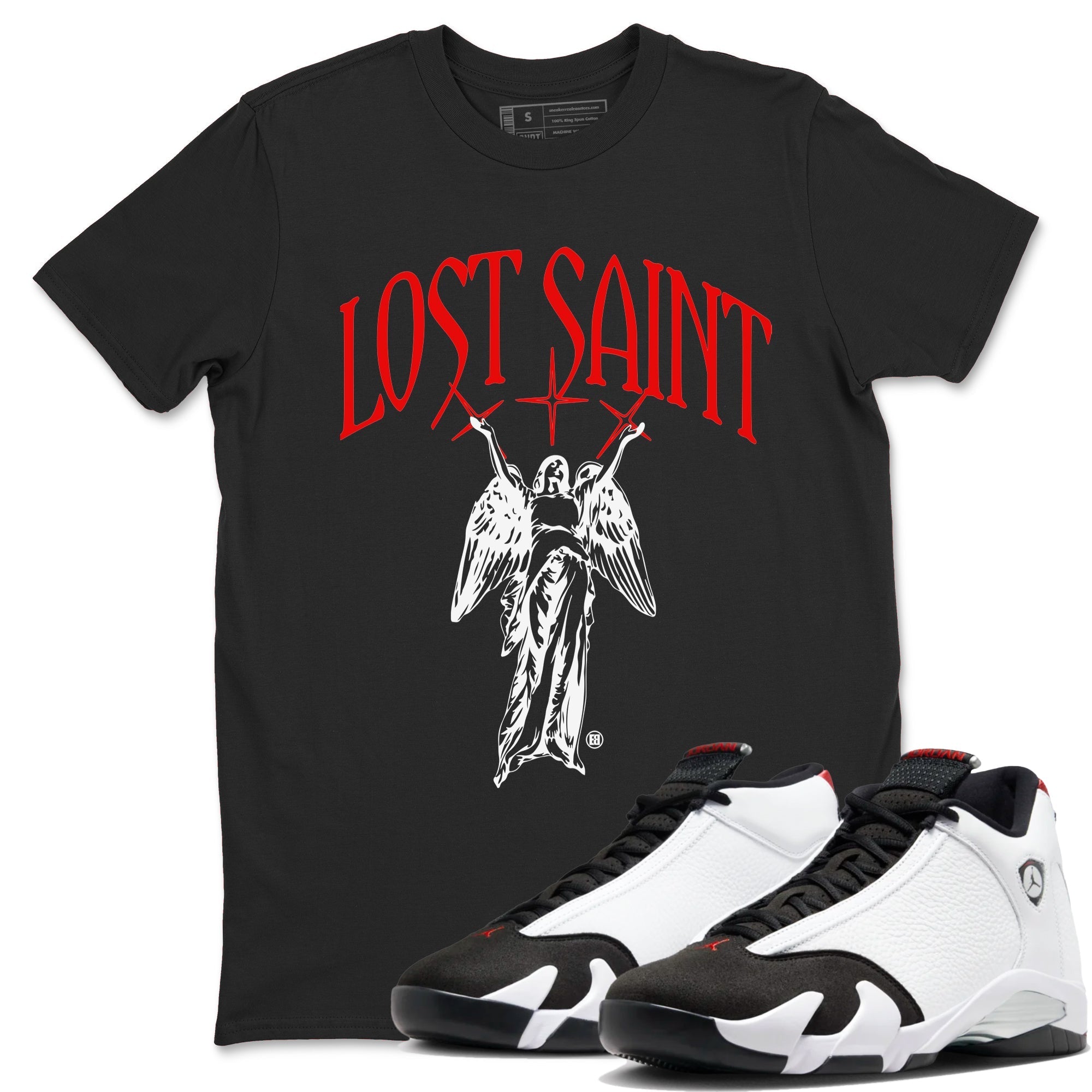 Lost Saint snkmatch Tees - Air Jordan 14 Black Toe