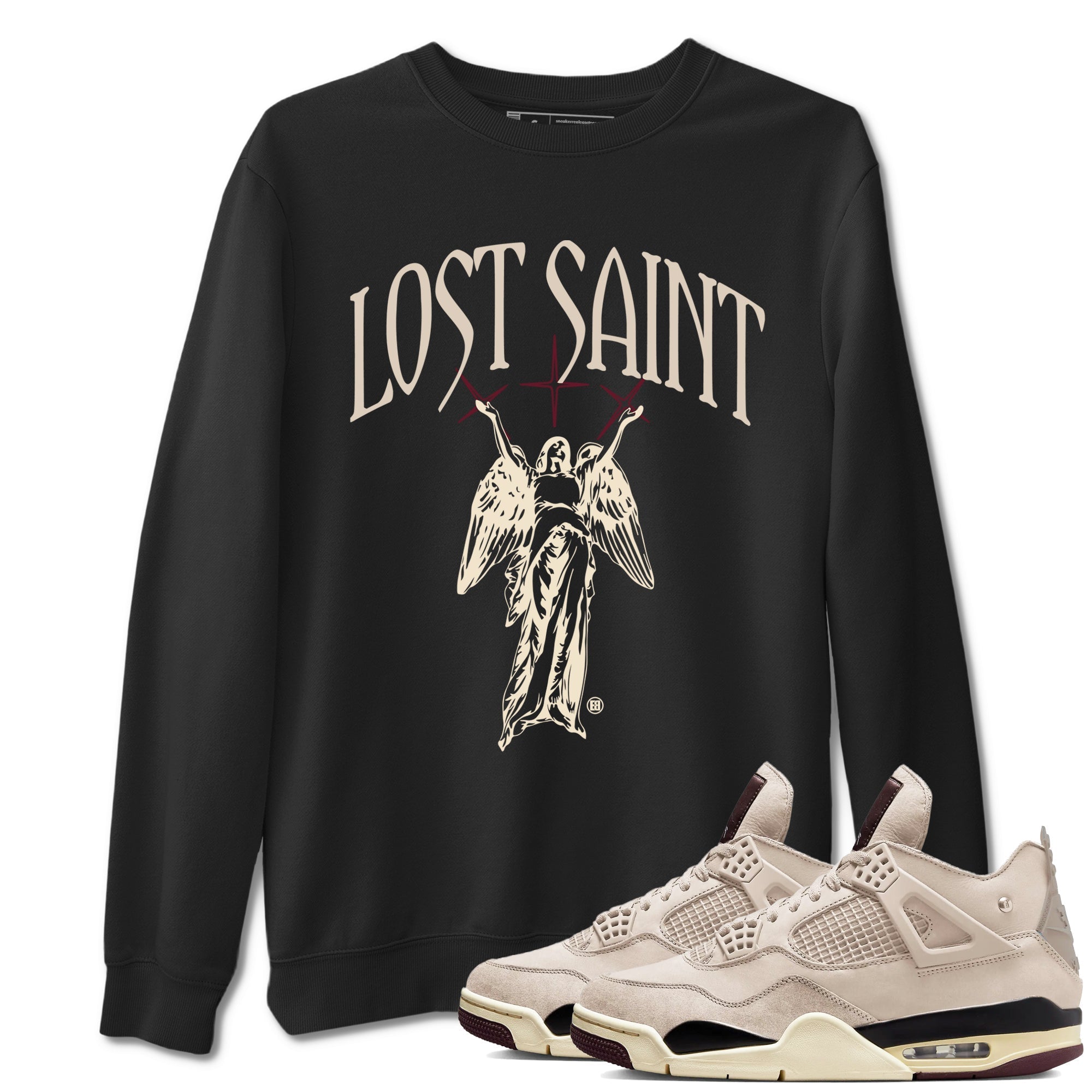 Lost Saint snkmatch Tees - Air Jordan 4 A Ma Maniere x Fossil Stone
