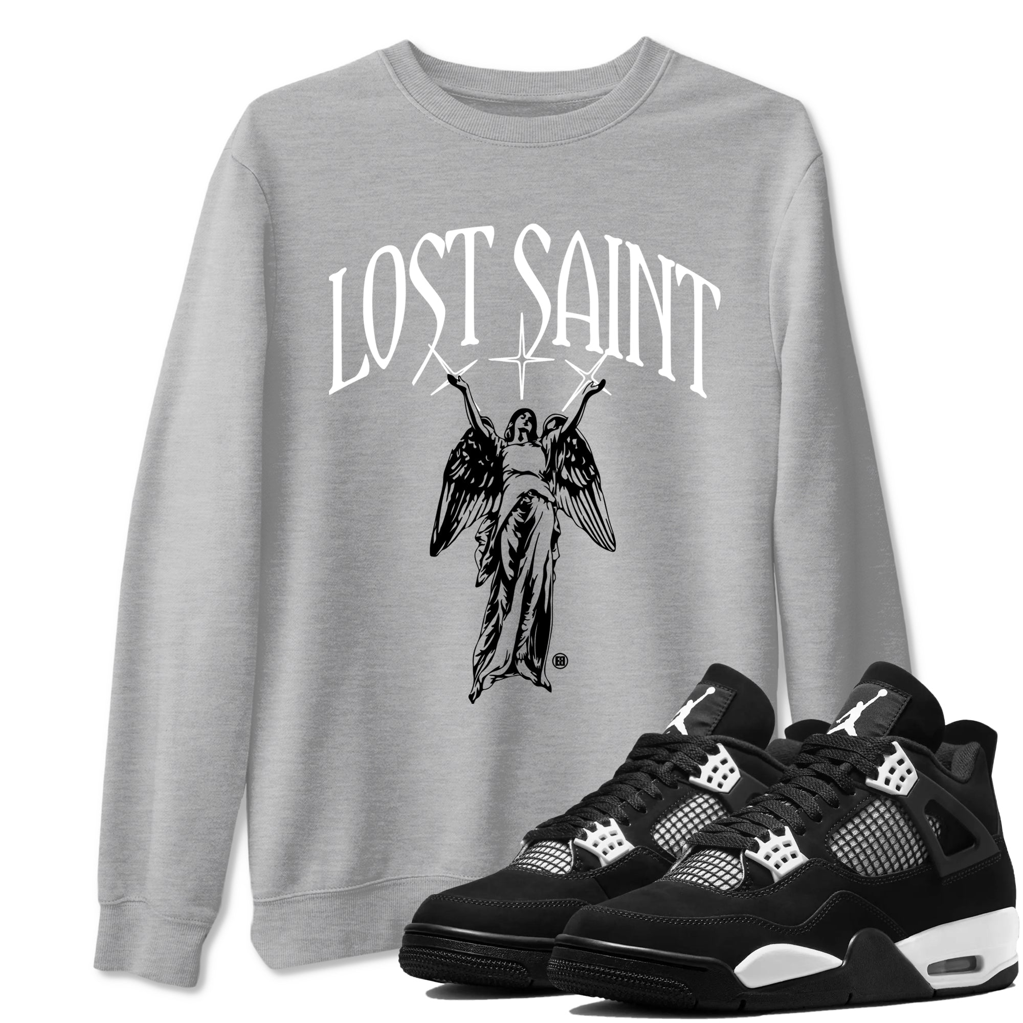 Lost Saint snkmatch Tees - Air Jordan 4 White Thunder