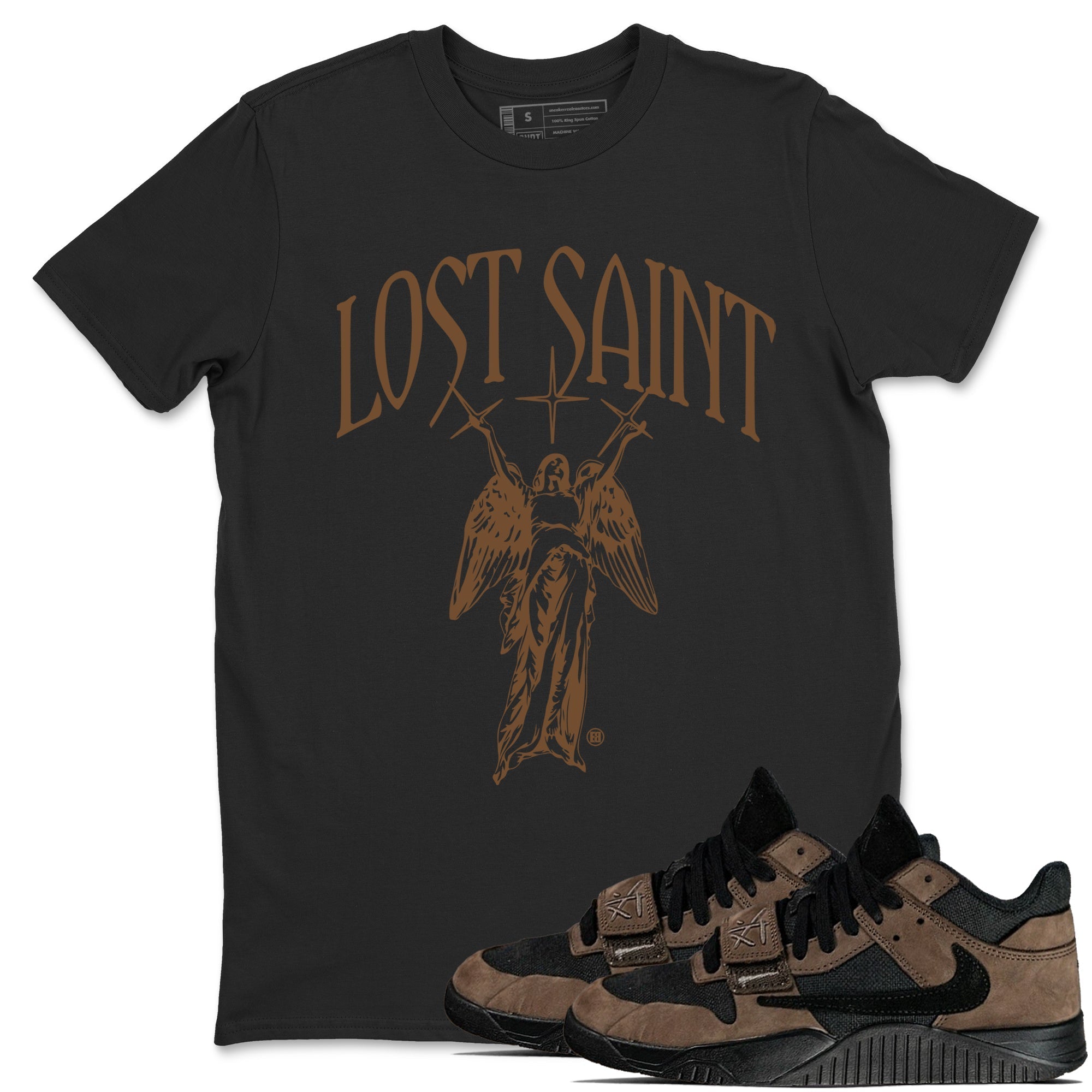 Lost Saint snkmatch Tees - Jordan Jumpman Jack Travis Scott Dark Mocha