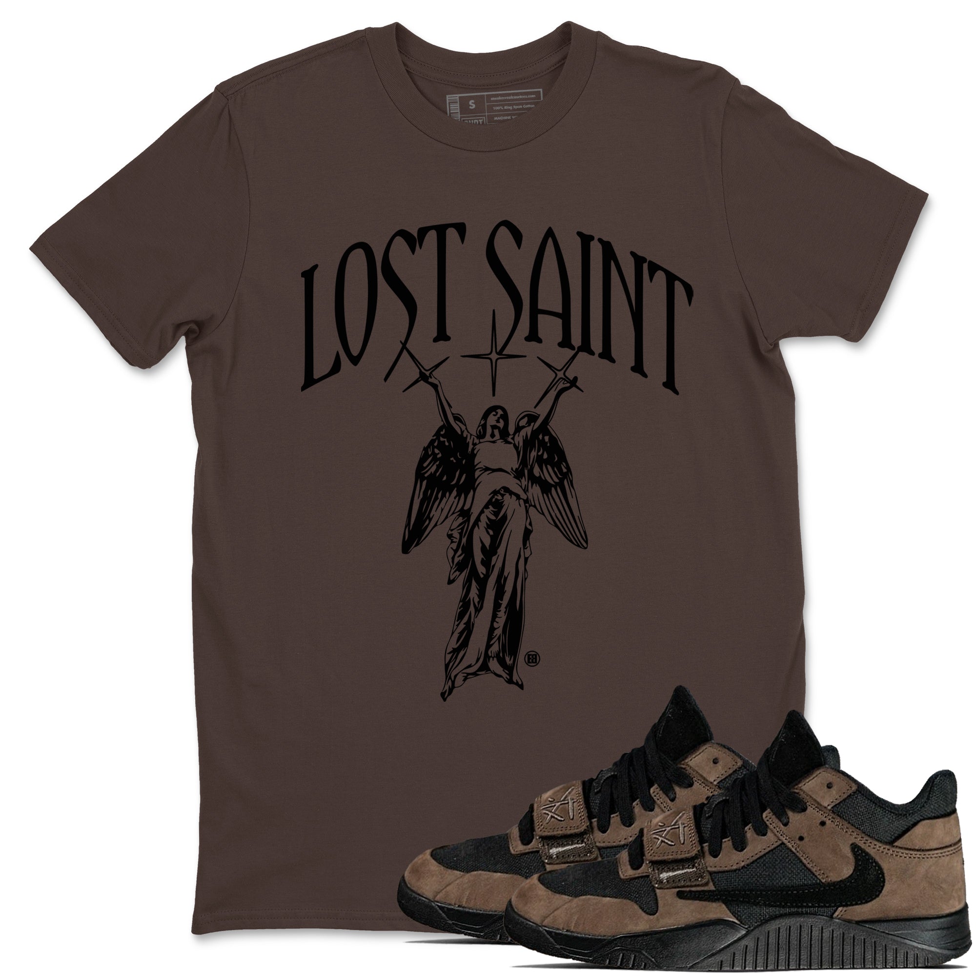 Lost Saint snkmatch Tees - Jordan Jumpman Jack Travis Scott Dark Mocha