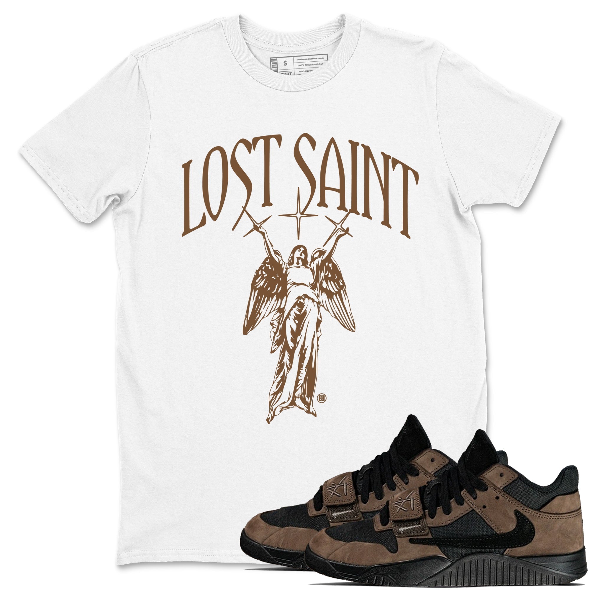 Lost Saint snkmatch Tees - Jordan Jumpman Jack Travis Scott Dark Mocha