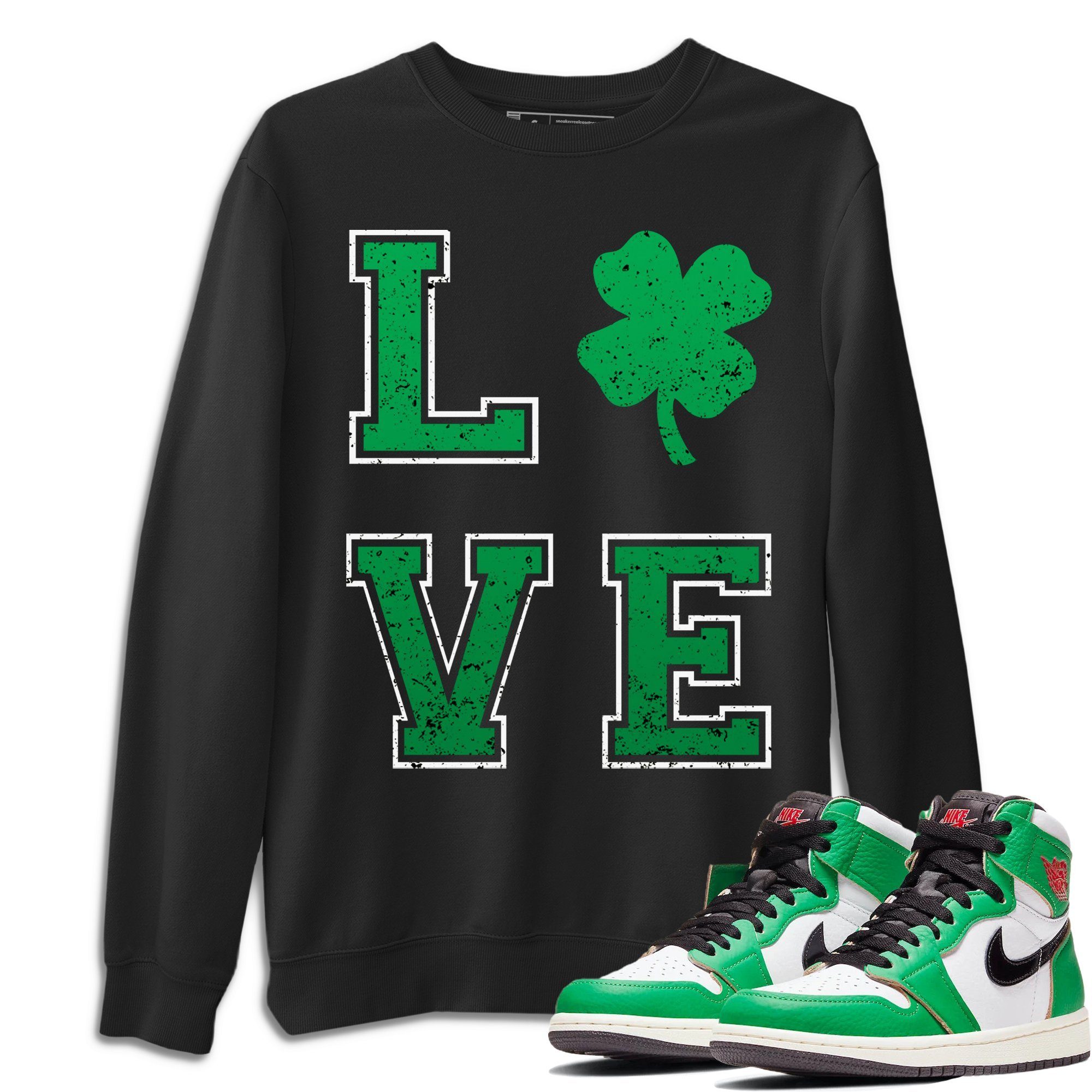 LOVE Unisex Tops - Air Jordan 1 Lucky Green