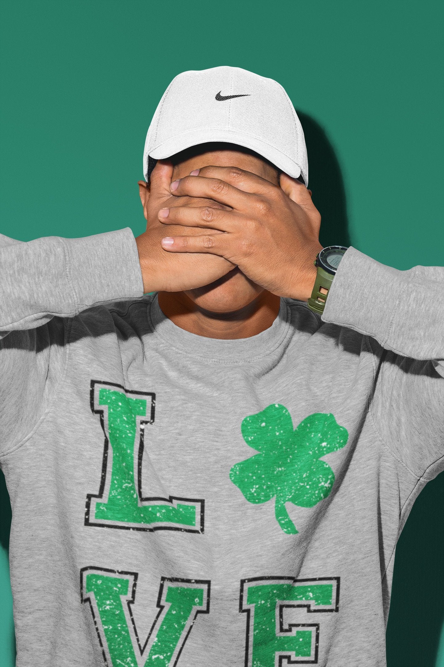 LOVE Unisex Tops - Air Jordan 1 Lucky Green