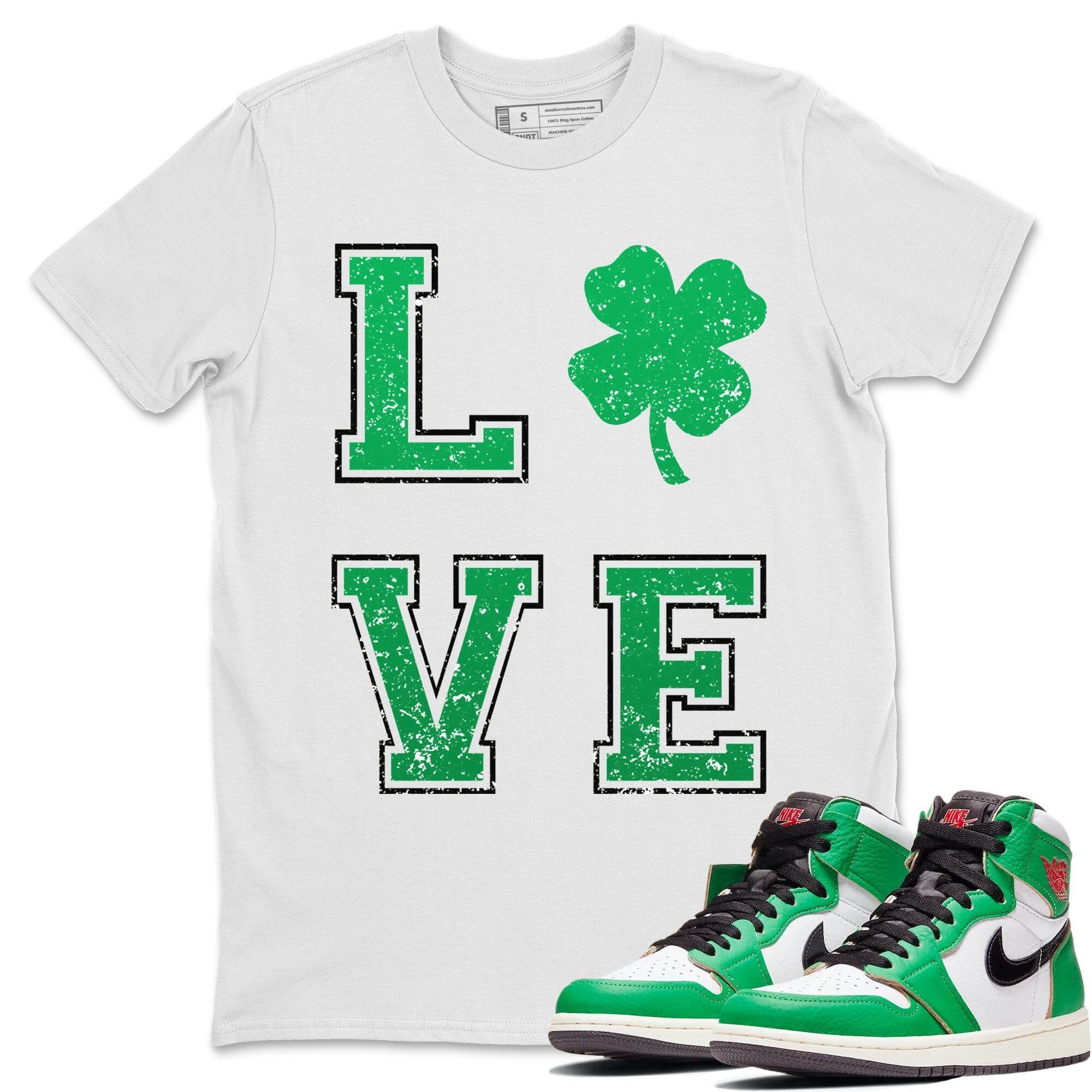 LOVE Unisex Tops - Air Jordan 1 Lucky Green