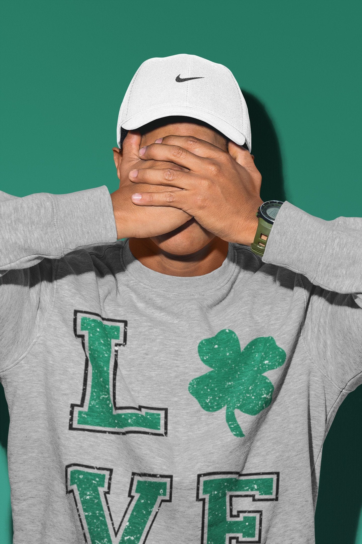 LOVE Unisex Tops - Air Jordan 13 Lucky Green