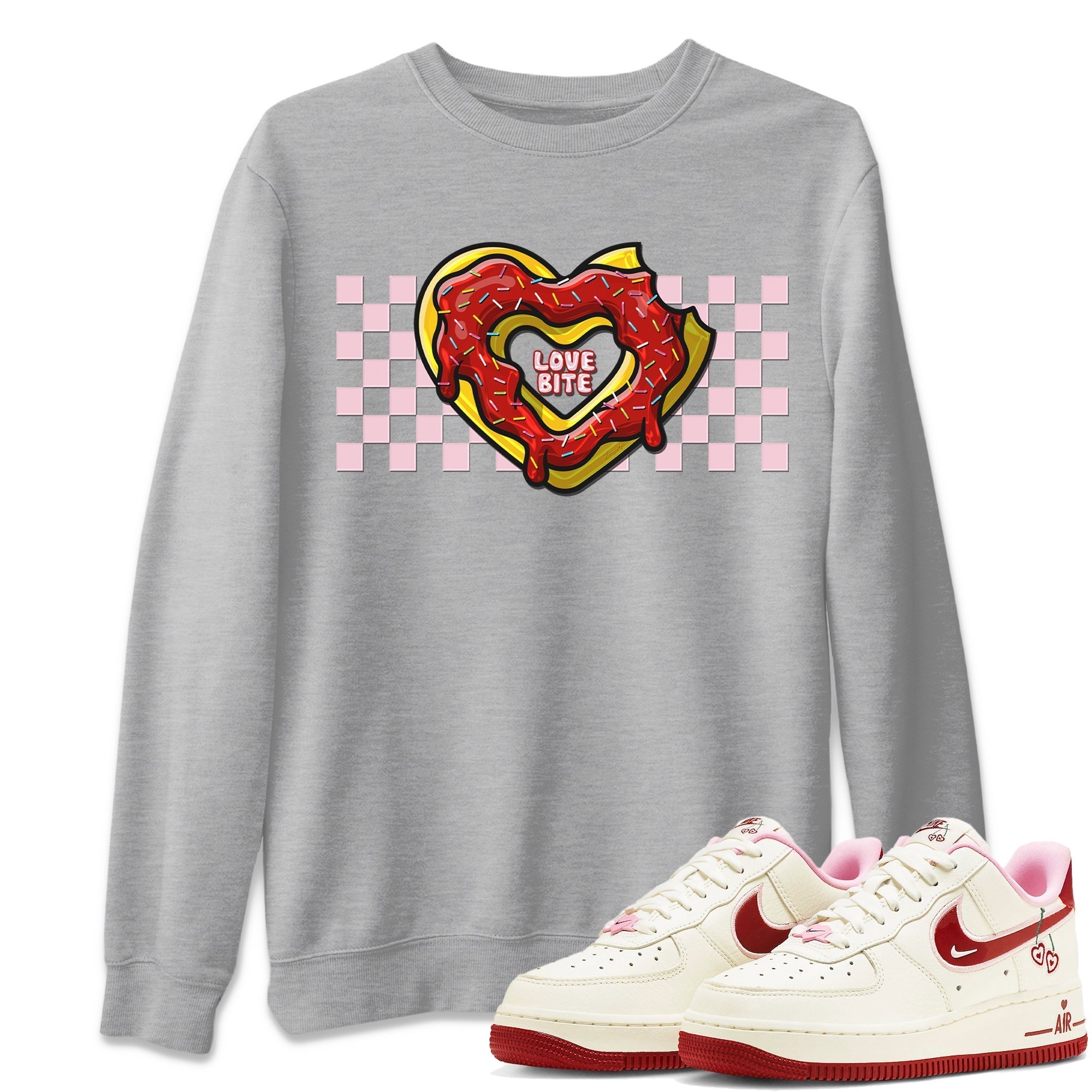 Love Bite Unisex Tops - Air Force 1 Valentines Day