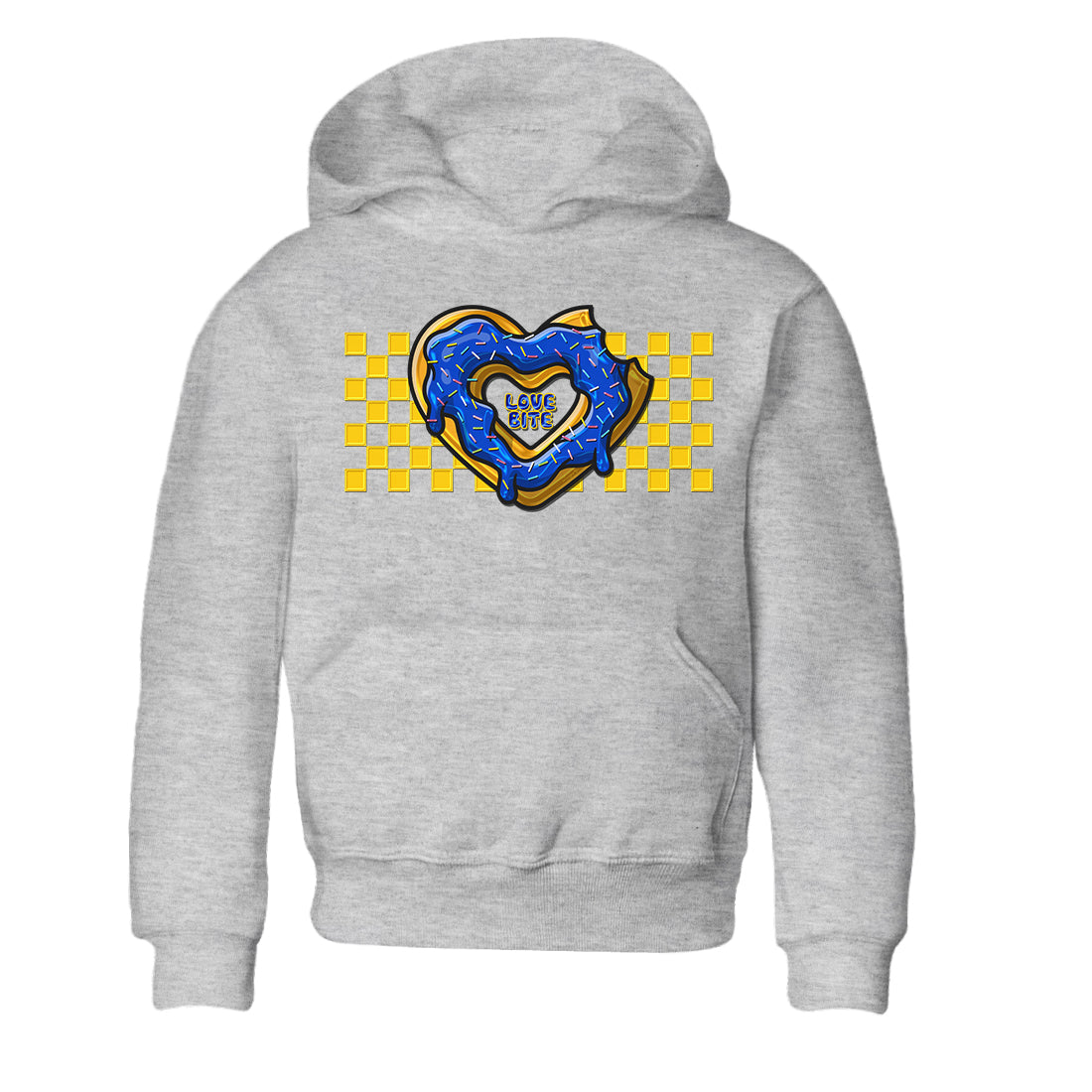 Love Bite Kids Tops - Air Jordan 1 Game Royal Varsity Maize
