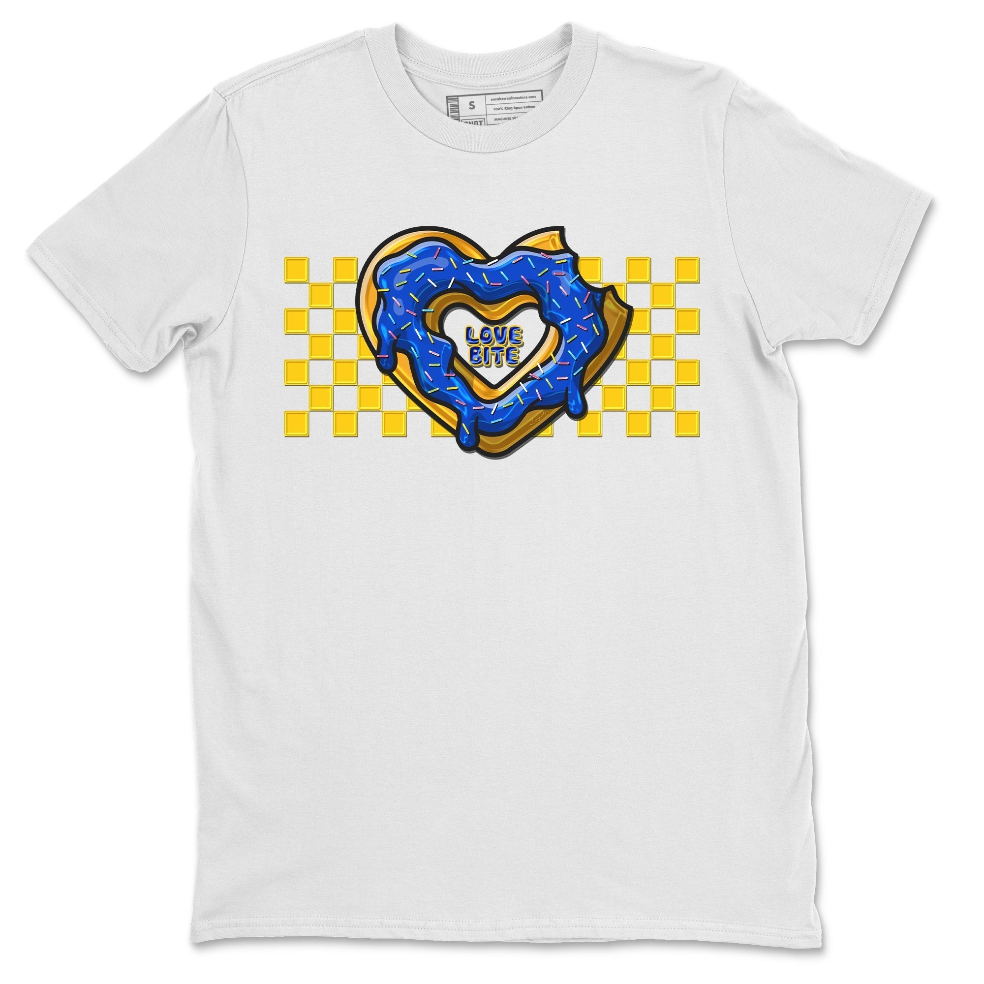 Love Bite Unisex Tops - Air Jordan 1 Game Royal Varsity Maize
