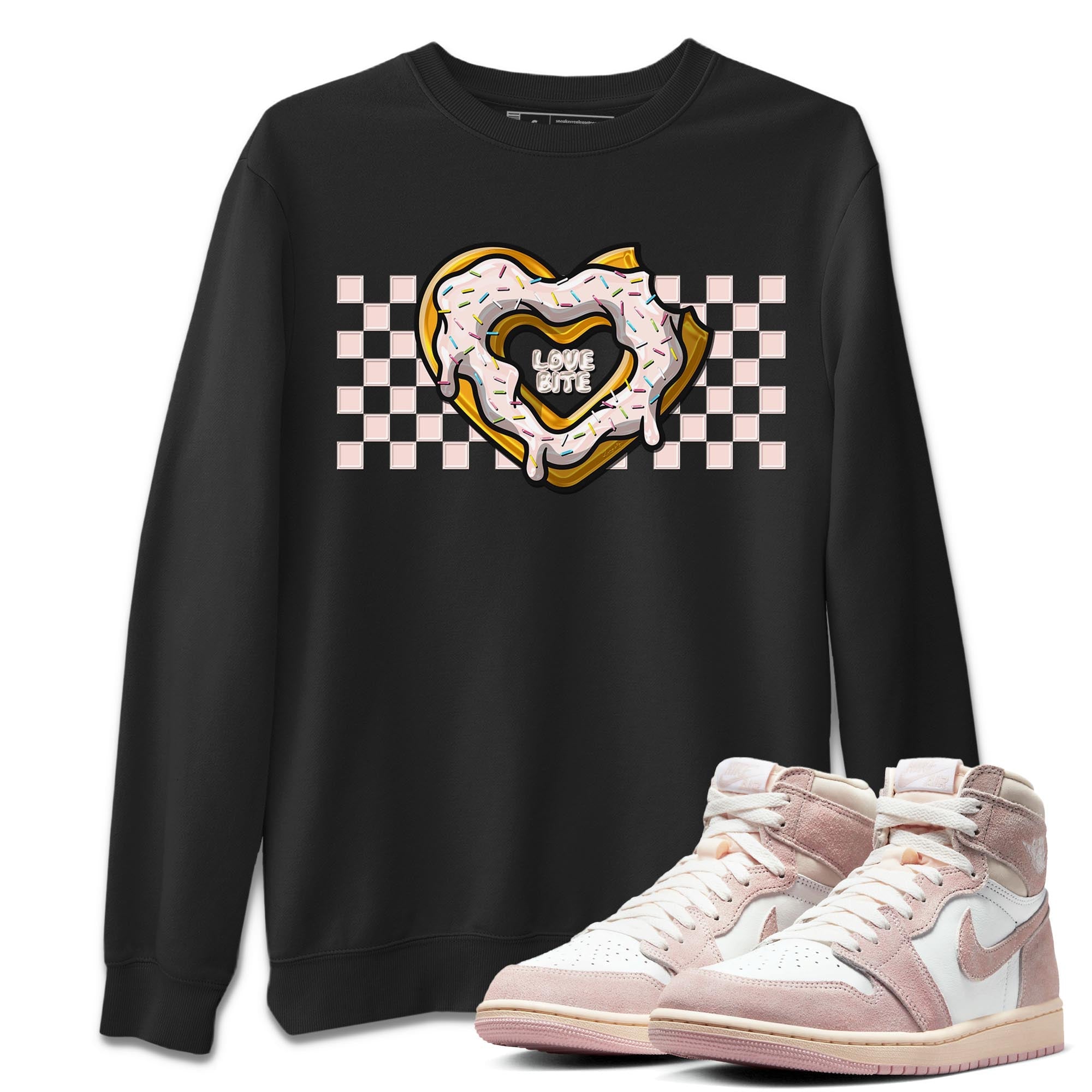 Love Bite Unisex Tops - Air Jordan 1 Washed Pink