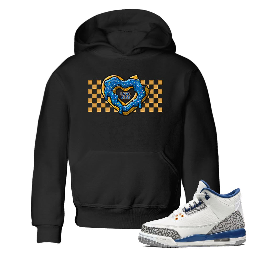 Love Bite Kids Tops - Air Jordan 3 Wizards