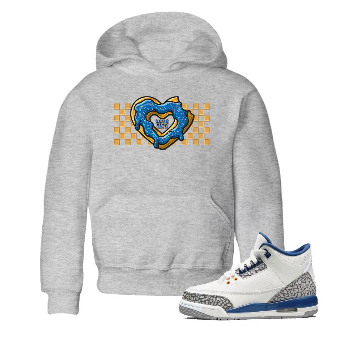 Love Bite Kids Tops - Air Jordan 3 Wizards