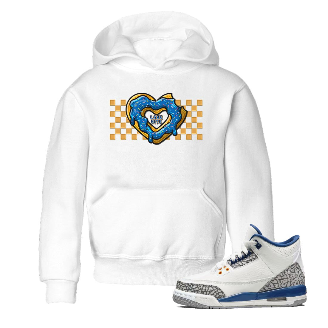 Love Bite Kids Tops - Air Jordan 3 Wizards