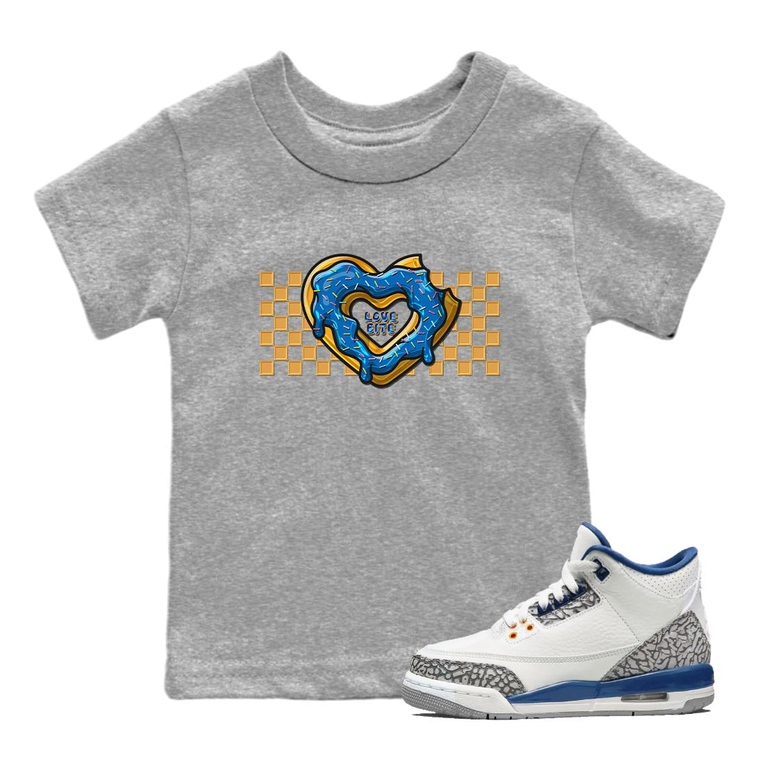 Love Bite Kids Tops - Air Jordan 3 Wizards