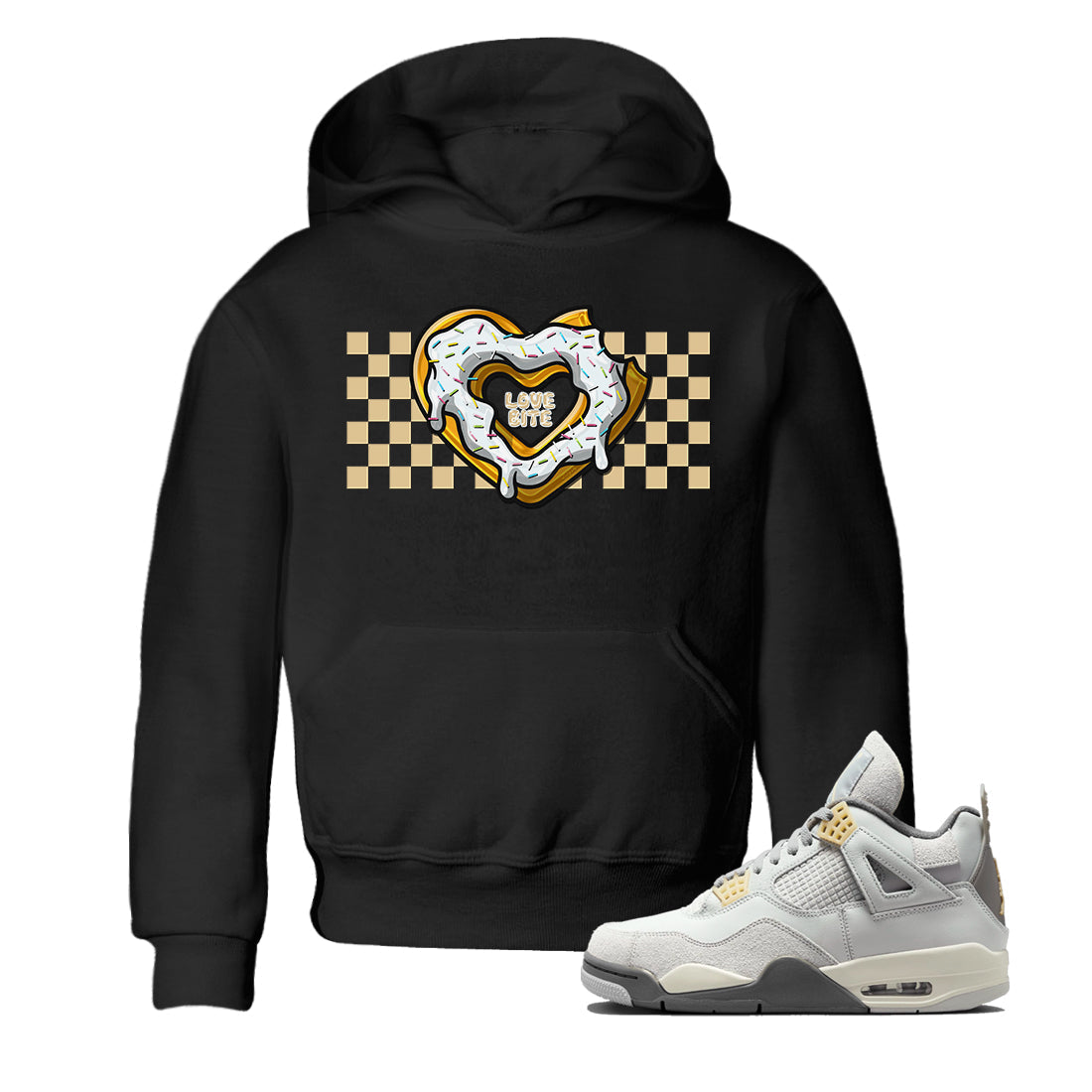 Love Bite Kids Tops - Air Jordan 4 Craft