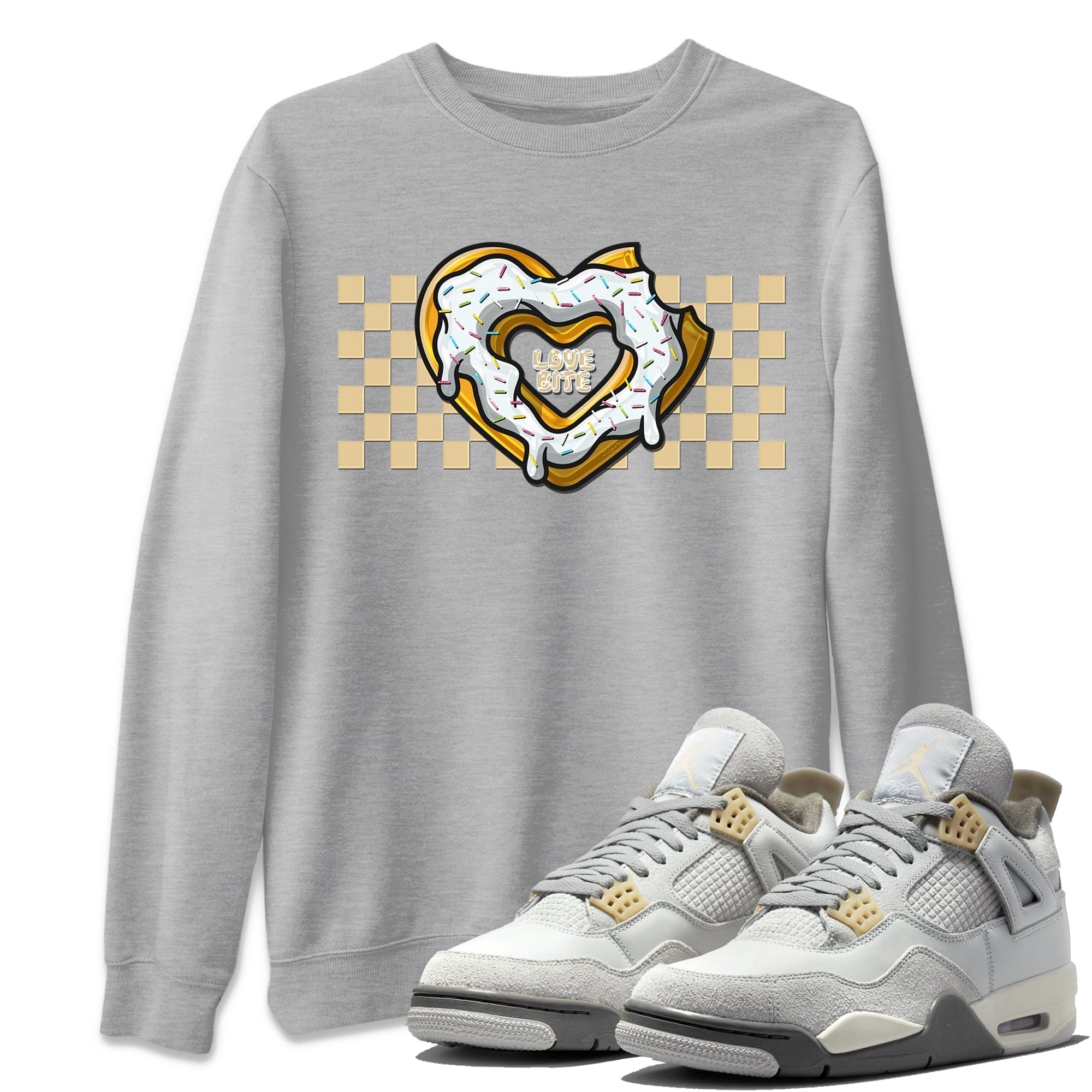 Love Bite Unisex Tops - Air Jordan 4 Craft
