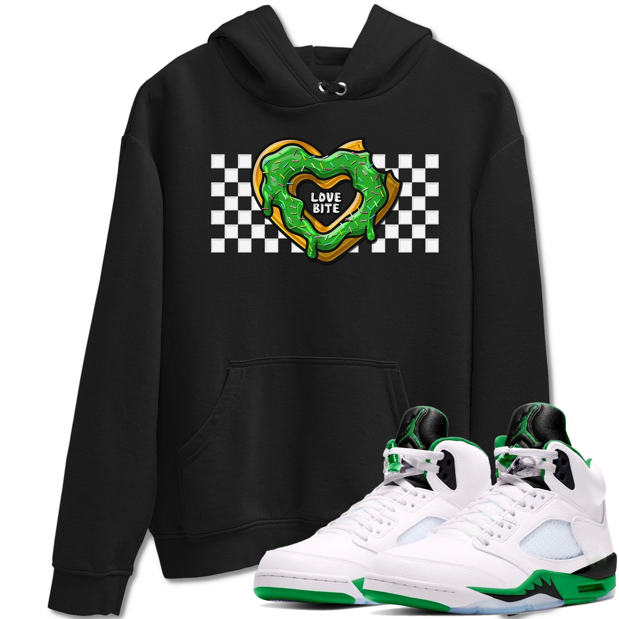 Love Bite snkmatch Tees - Air Jordan 5 Lucky Green