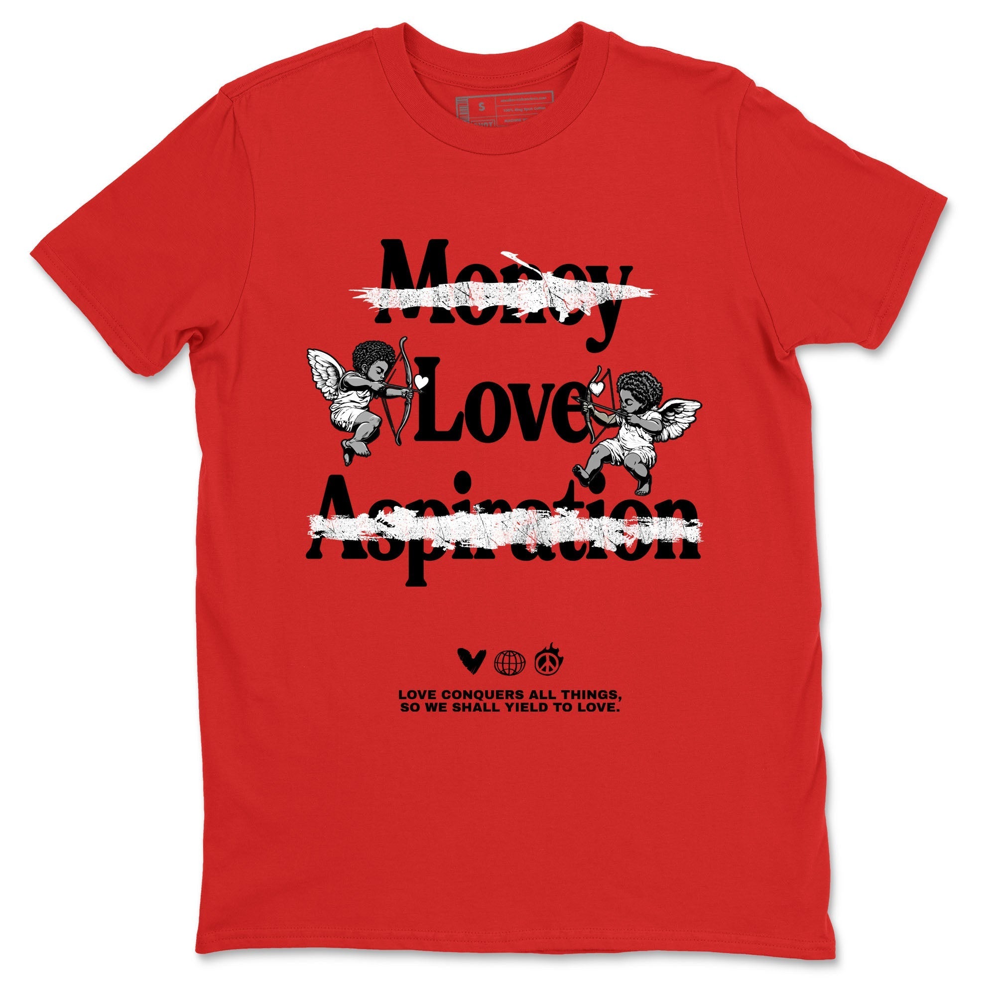 Love Conquers All Things snkmatch Tees - Air Jordan 1 '85 Bred