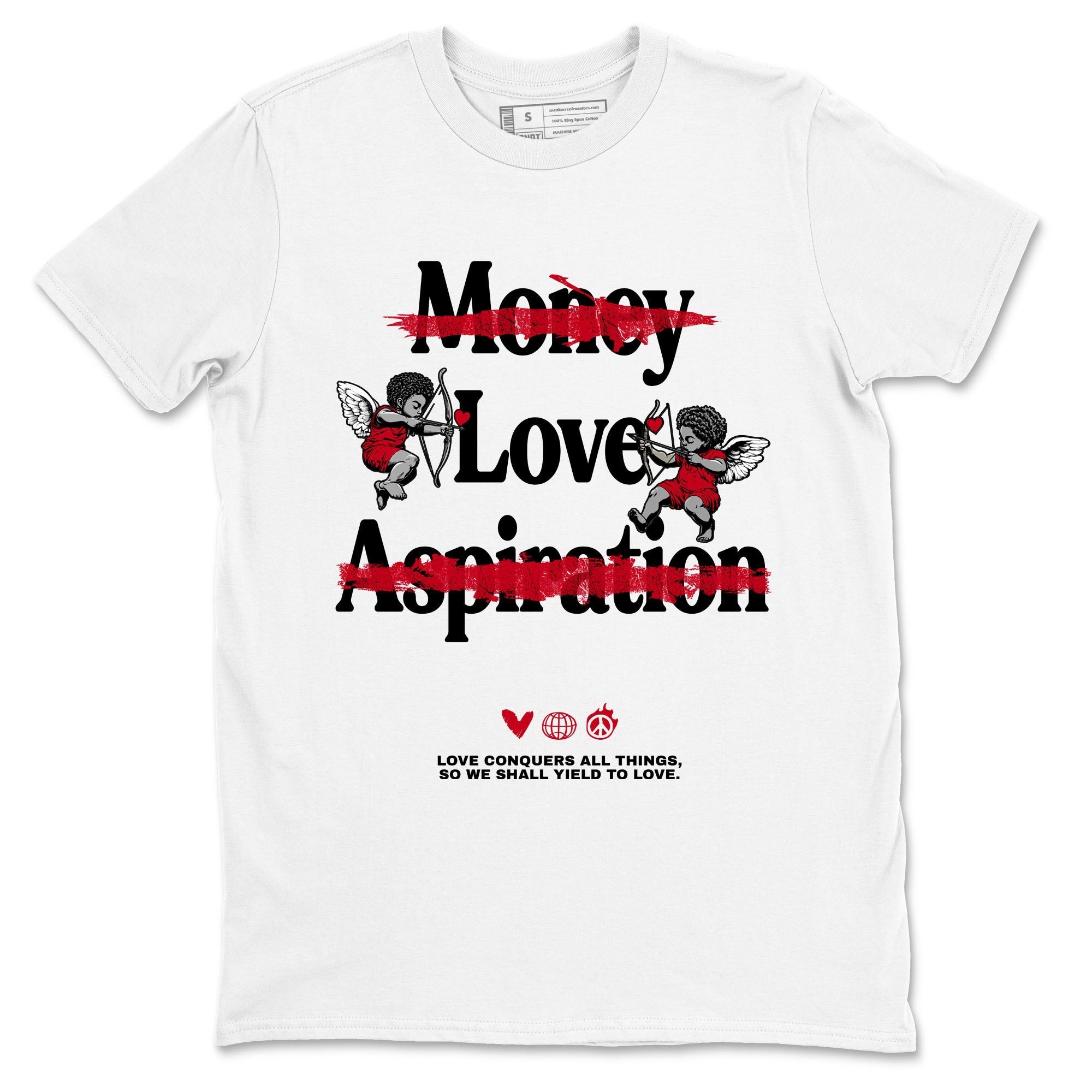 Love Conquers All Things snkmatch Tees - Air Jordan 1 '85 Bred